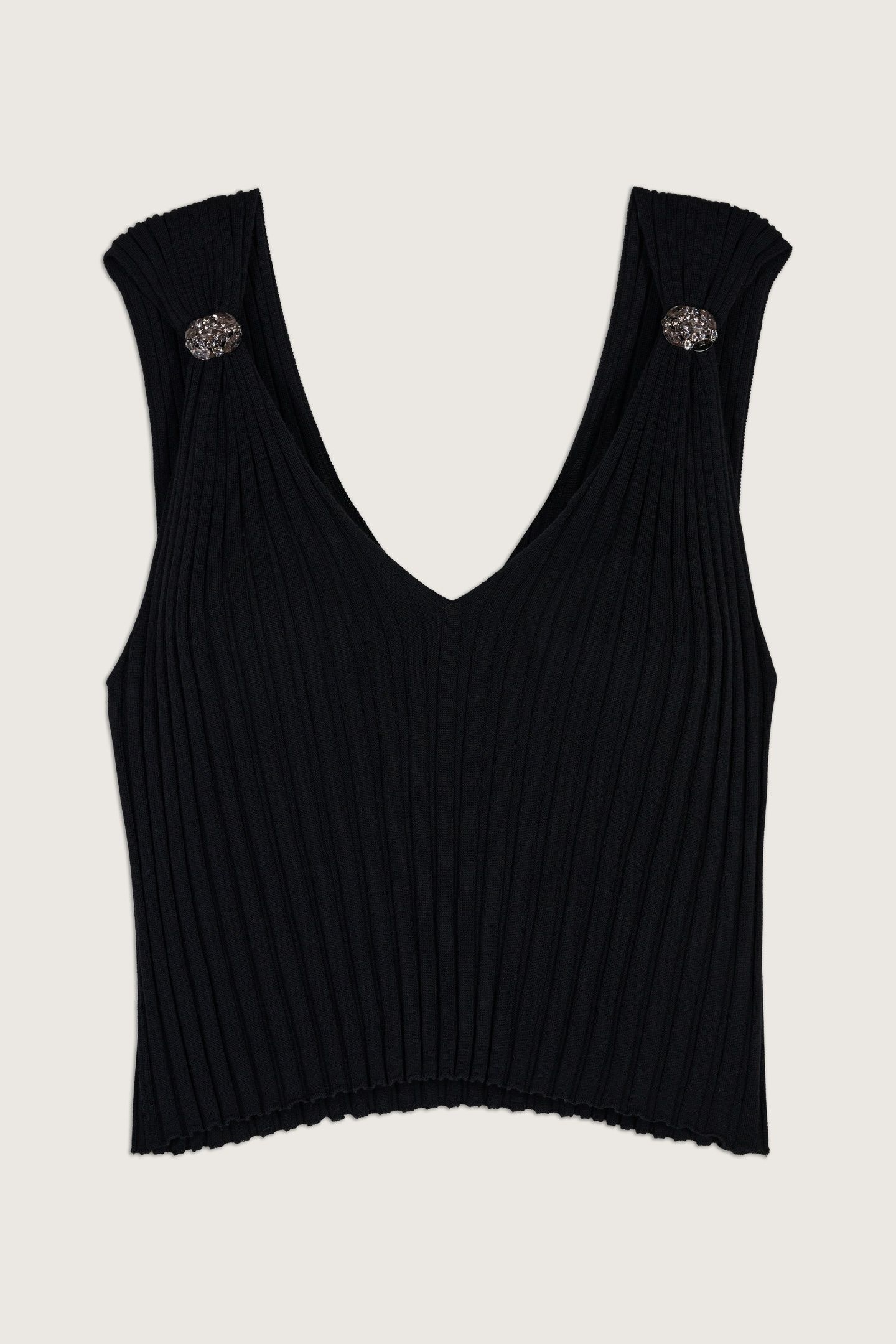 SLEEVELESS KNIT BLACK 3