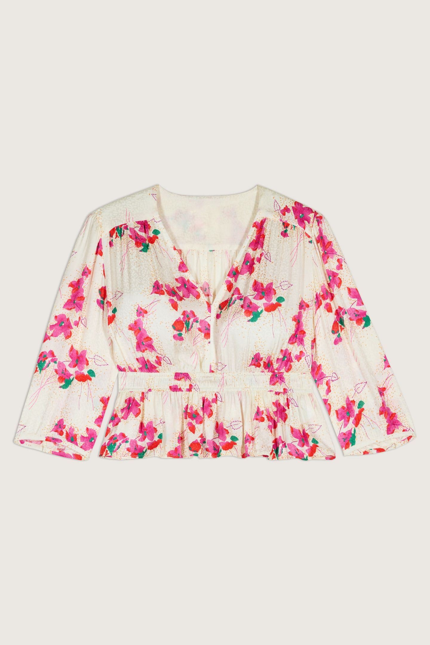 SHORT SLEEVES TOP ECRU 3