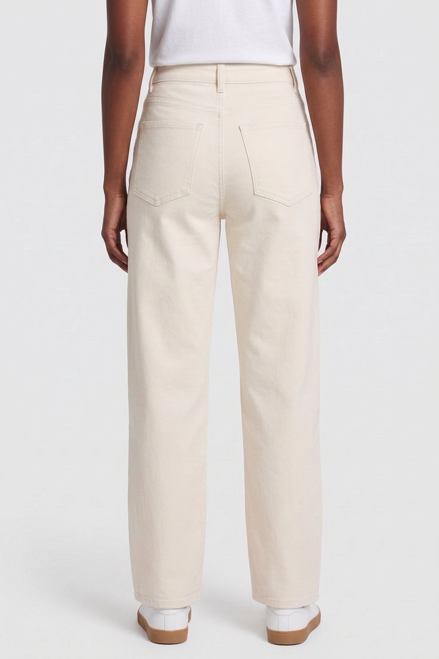 AMBER COTTON VELVET TROUSERS BEIGE 2
