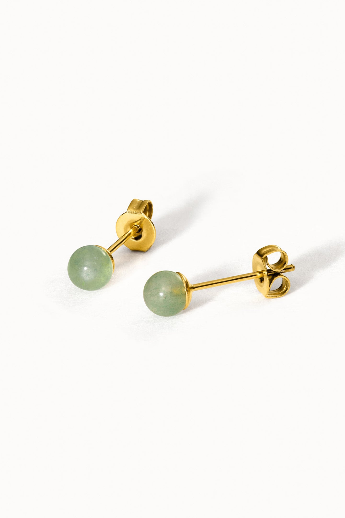 AVENTURINE OHRRINGE GOLD 1
