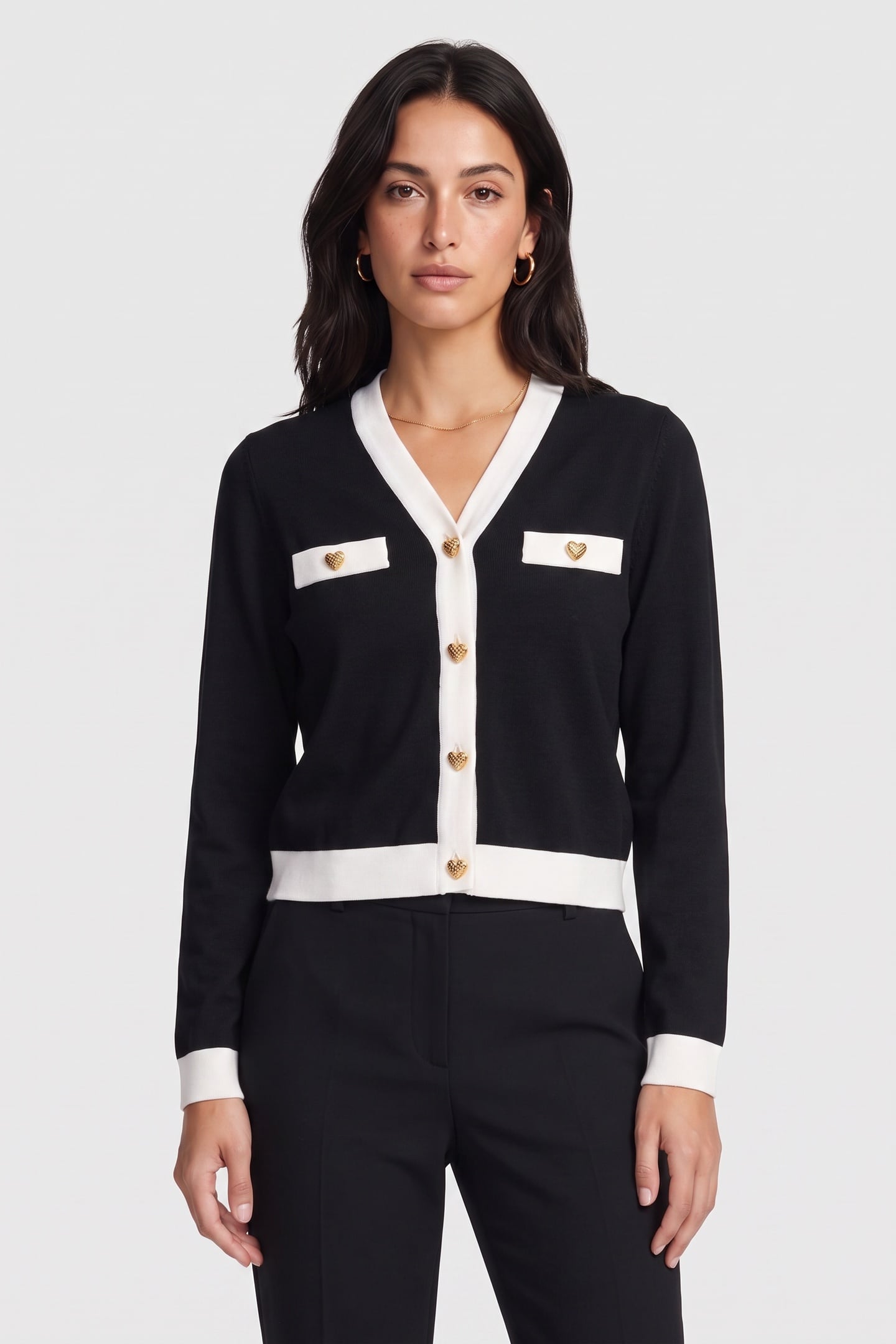 KNITTED JACKET BLACK 1