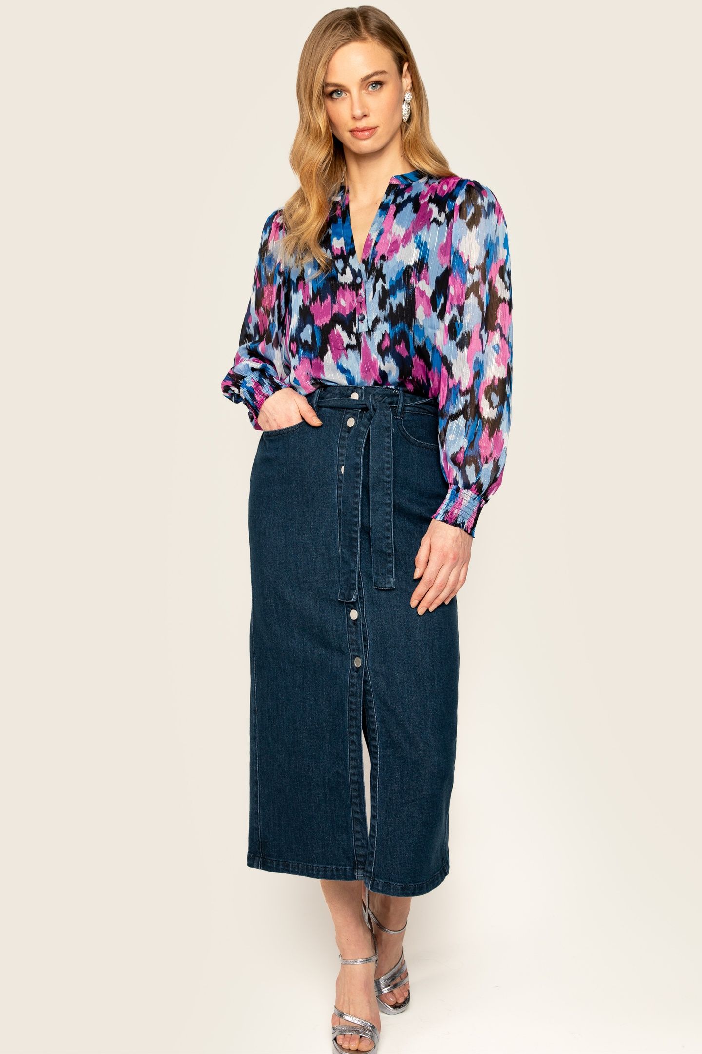 SIDNEY SKIRT MID BLUE 3