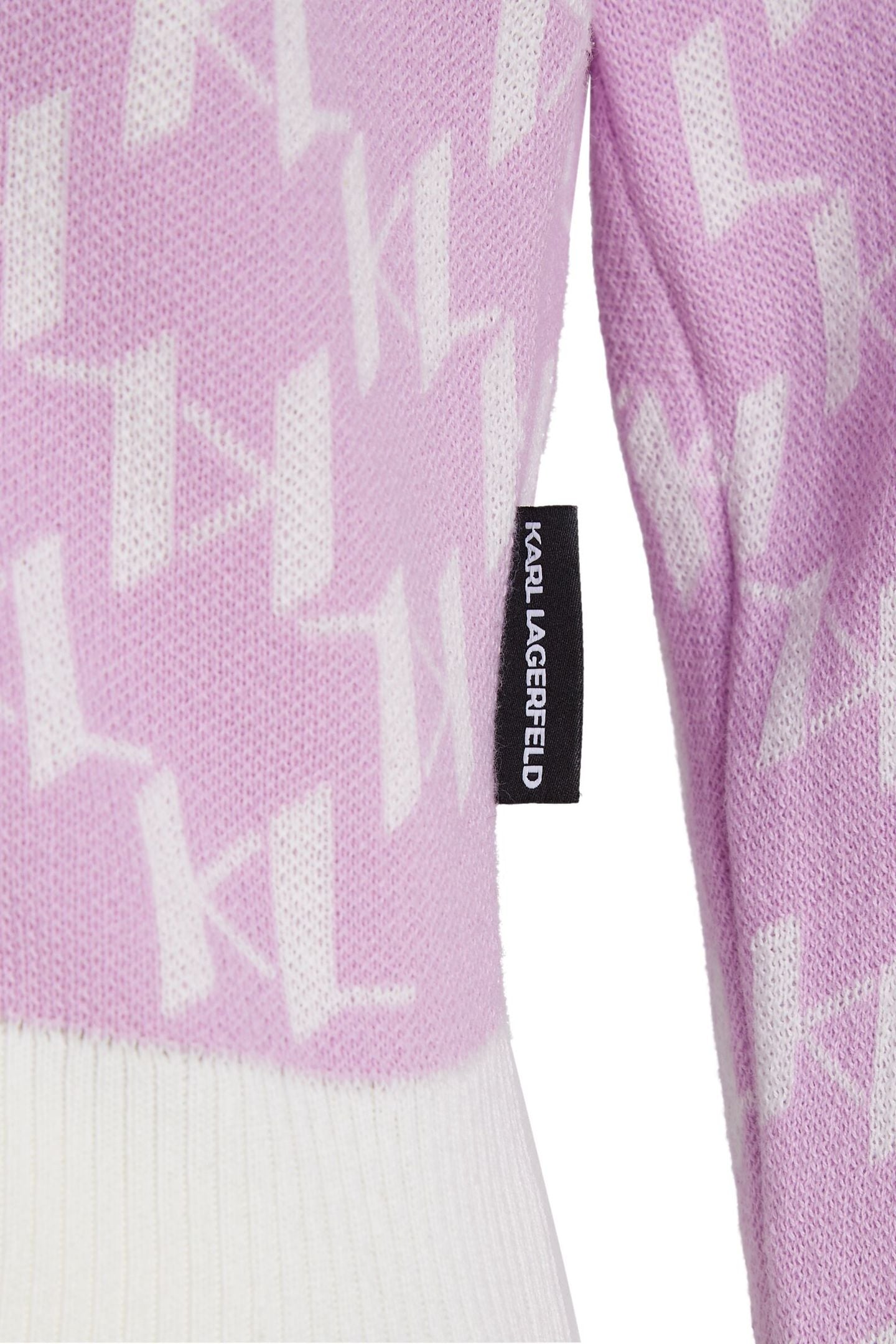 KL MONOGRAM SHORT CARDIGAN MONOGRAM ORCHID BOUQUET 9