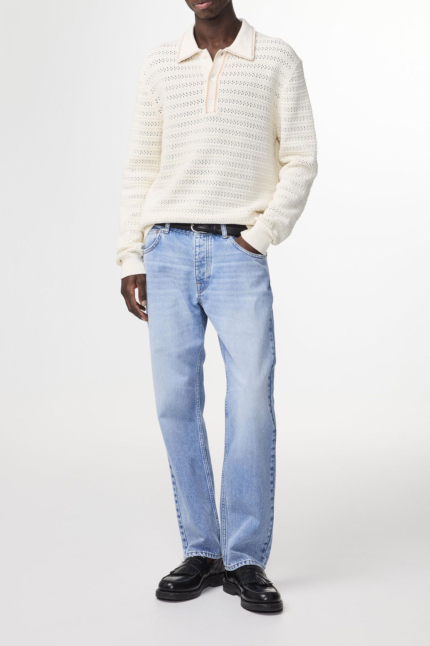 JOSH LS POLO 6636 IVORY 3