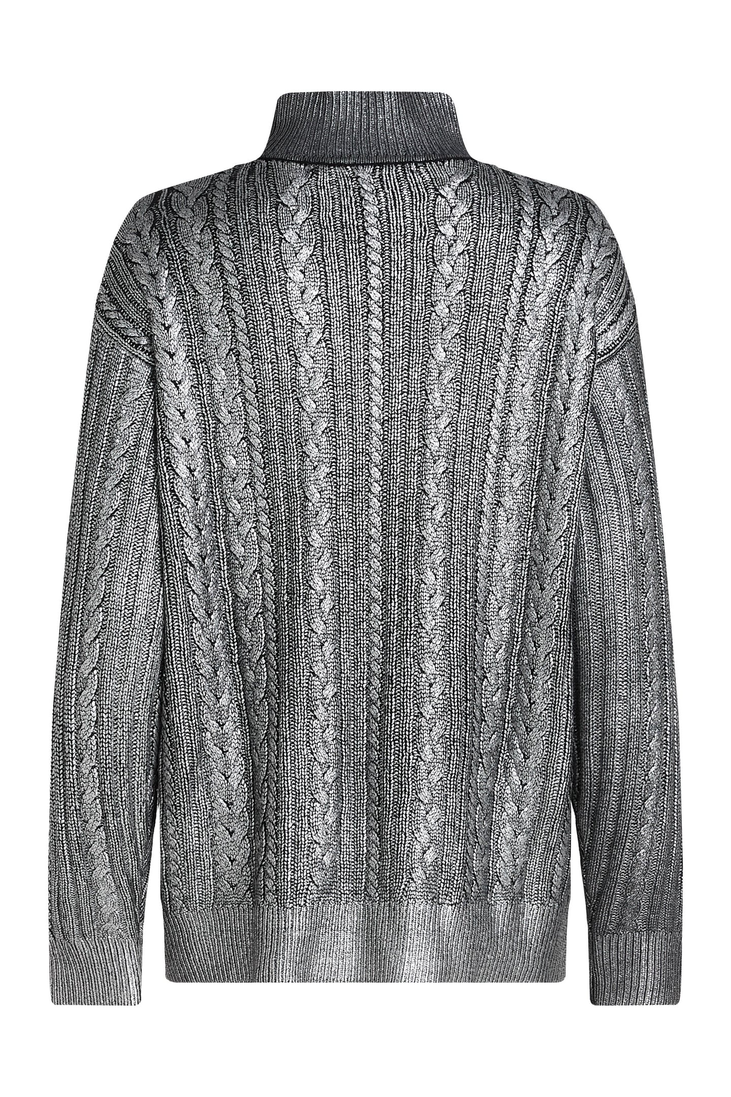 CABLE KNIT SWEATER GUNMETAL 5