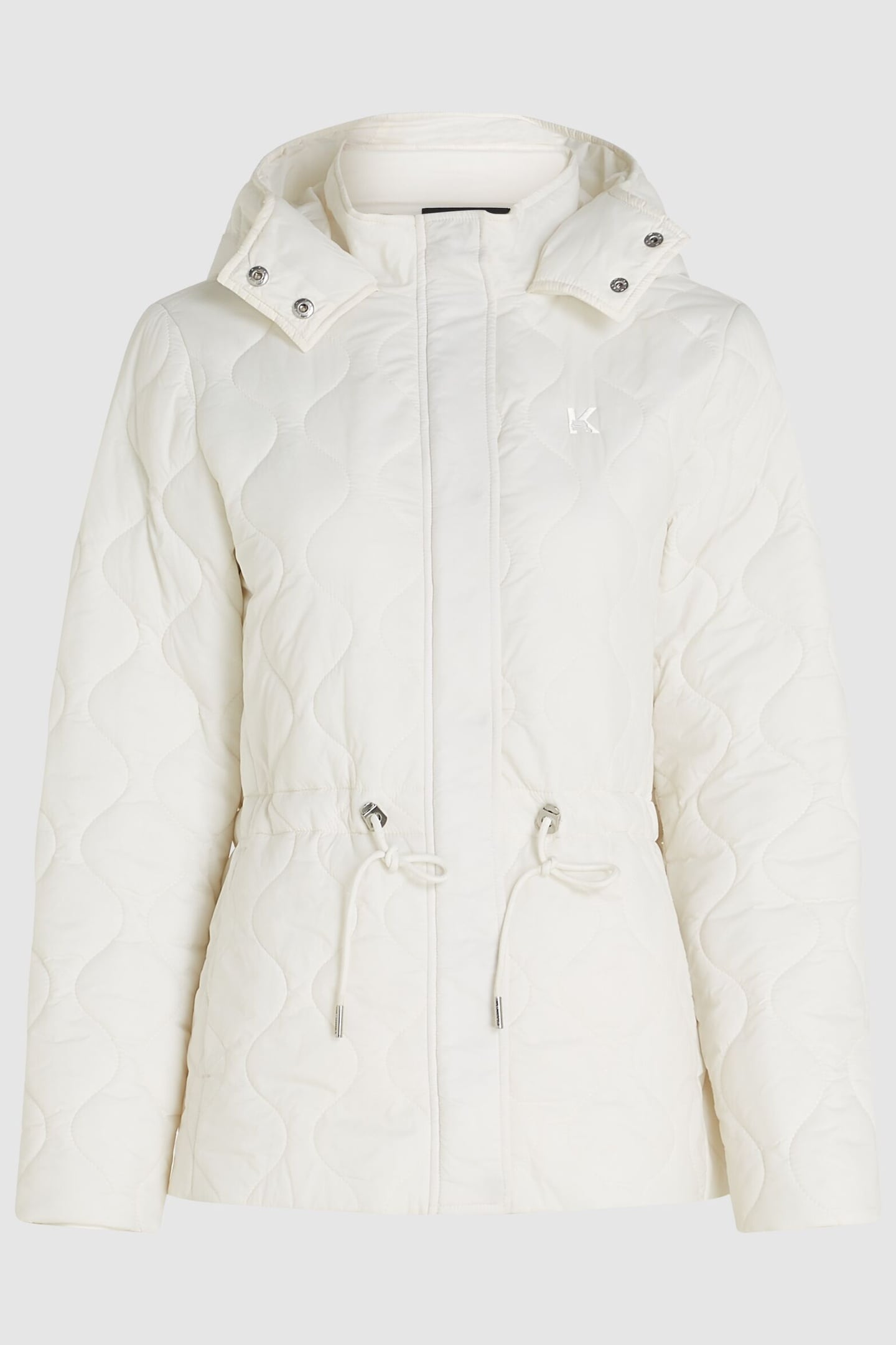 WAVY QUILT LIGHT WEIGHT JACKET SNOW WHITE 1