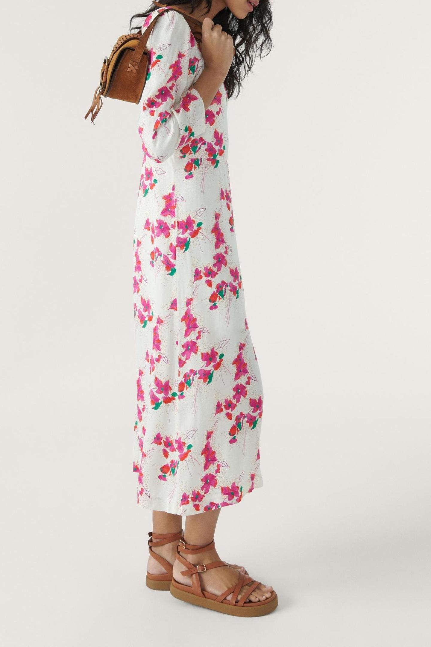 MID-LENGTH DRESS ECRU 3
