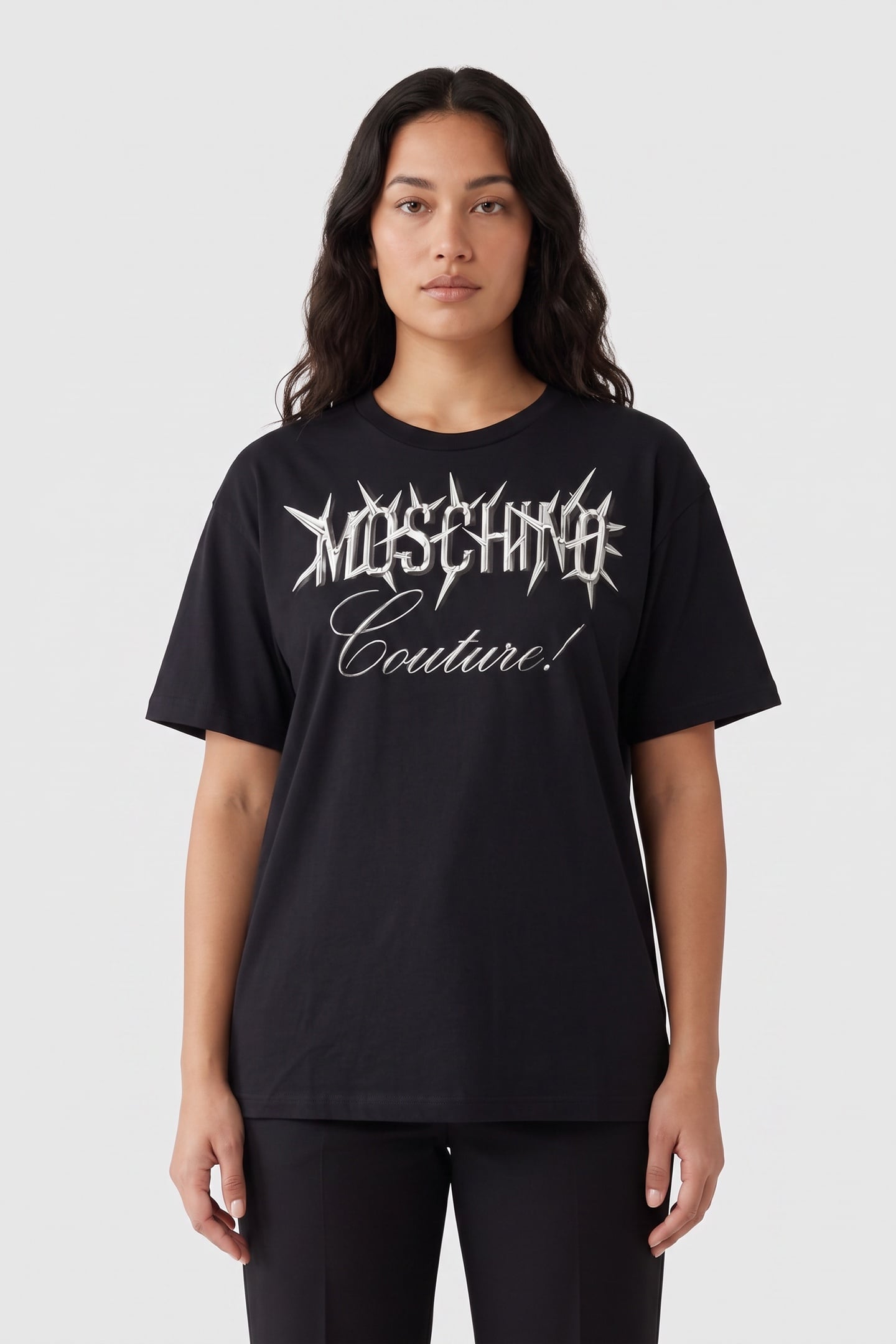 PUNK COUTURE ORGANIC JERSEY T-SHIRT BLACK 1