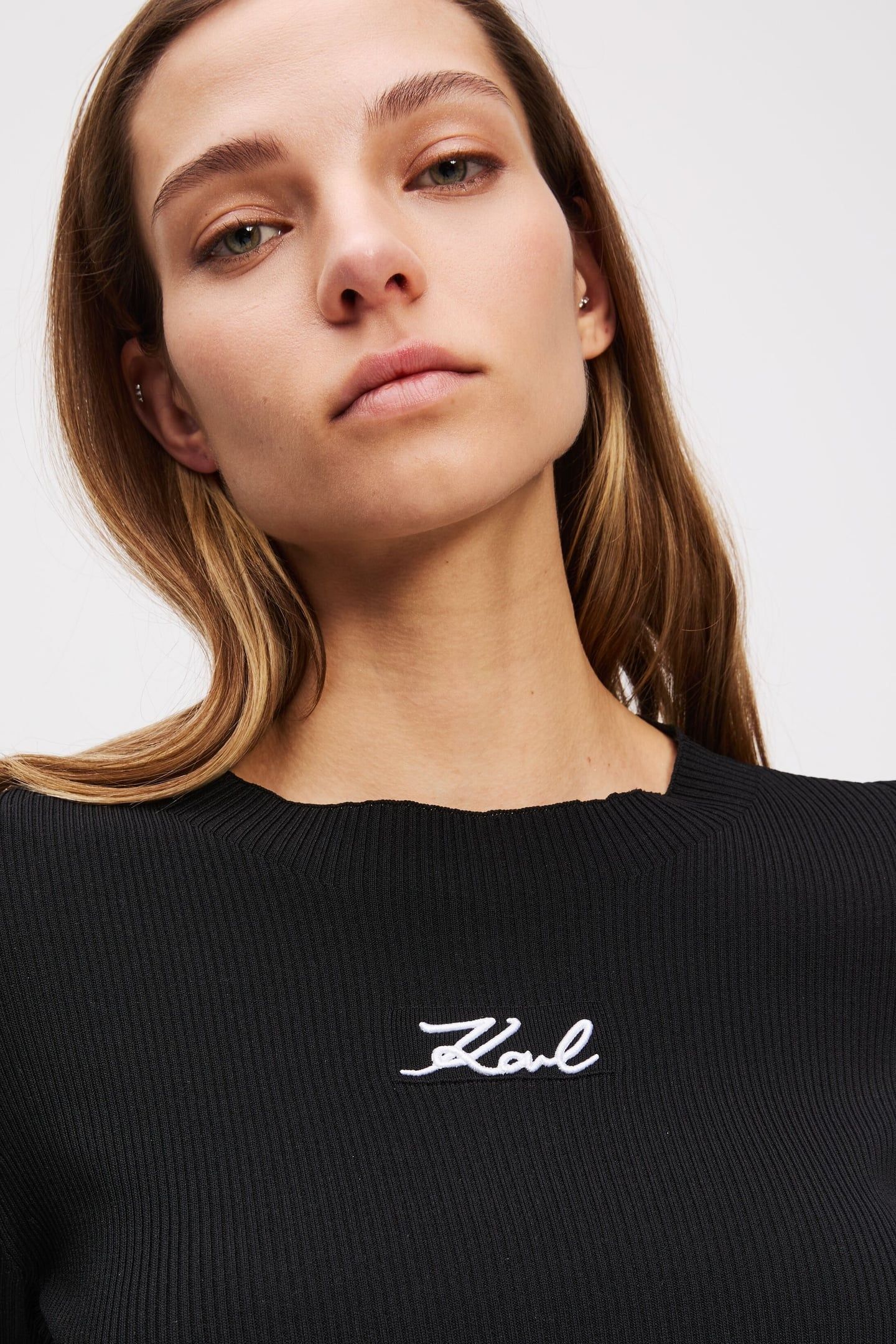 LONGSLEEVE RIBBED MOCK NECK BLACK 5