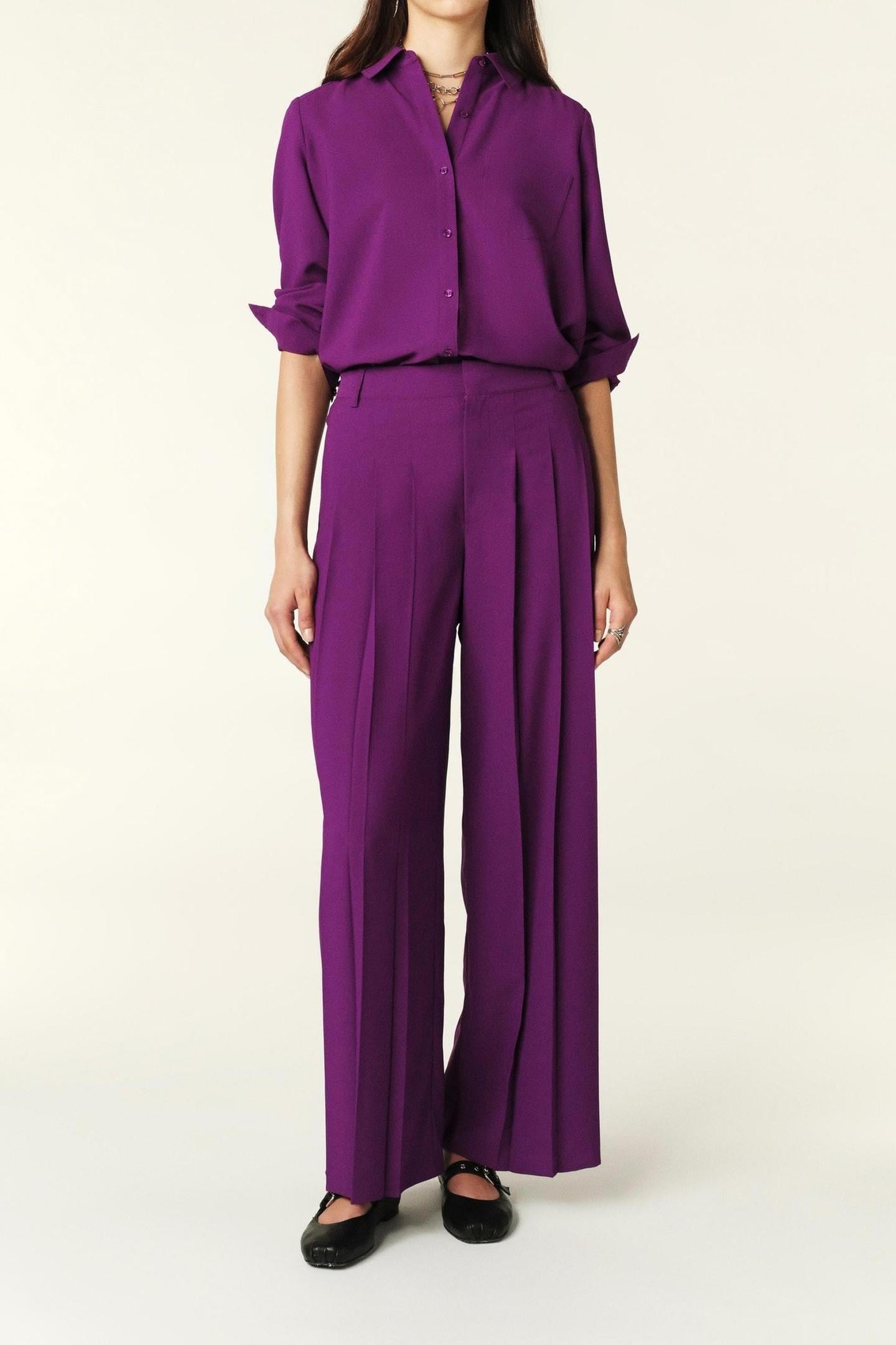 WIDE TROUSERS VIOLET 3