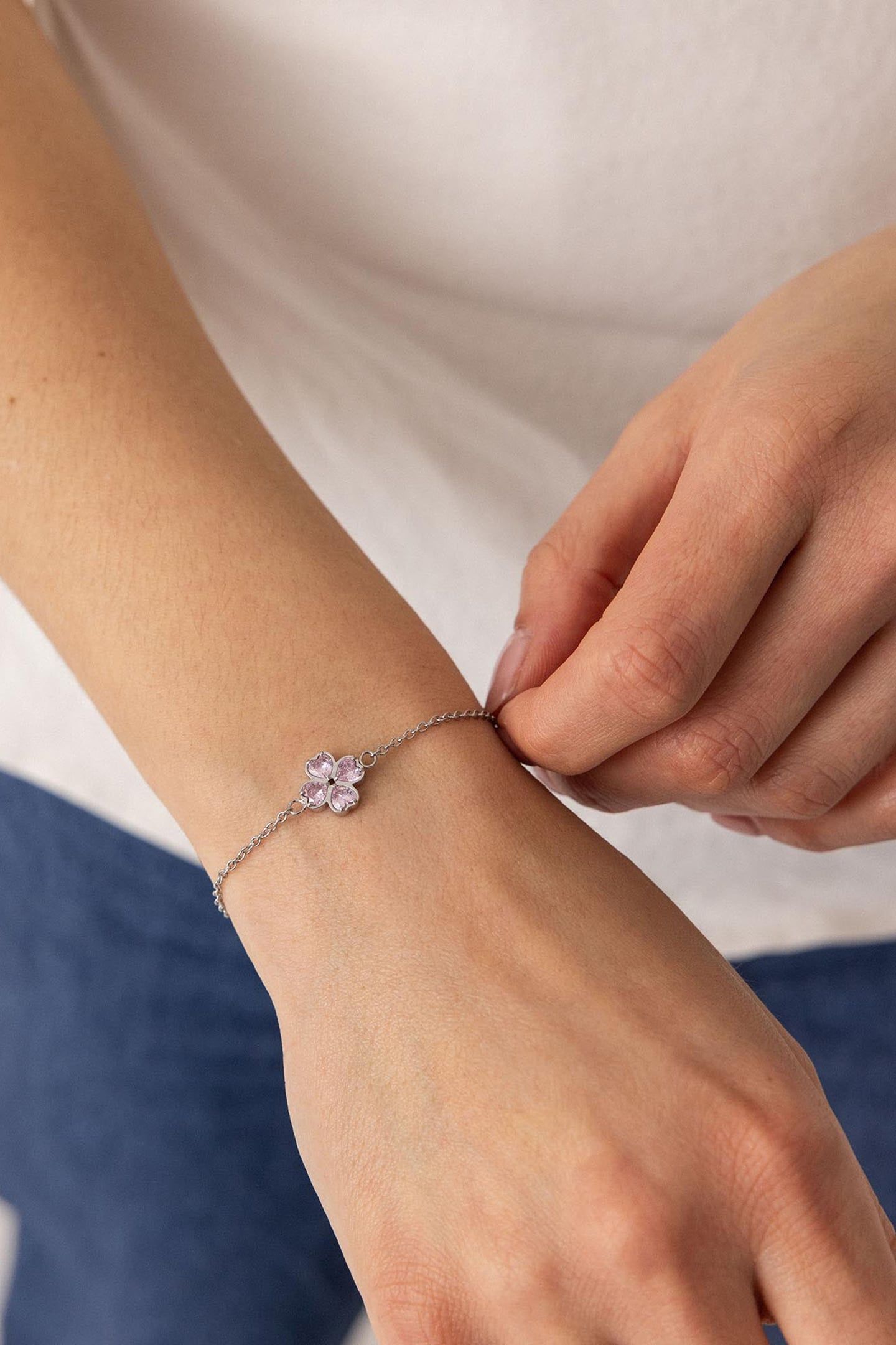 CUORE ROSÉ ARMBAND SILVER 2