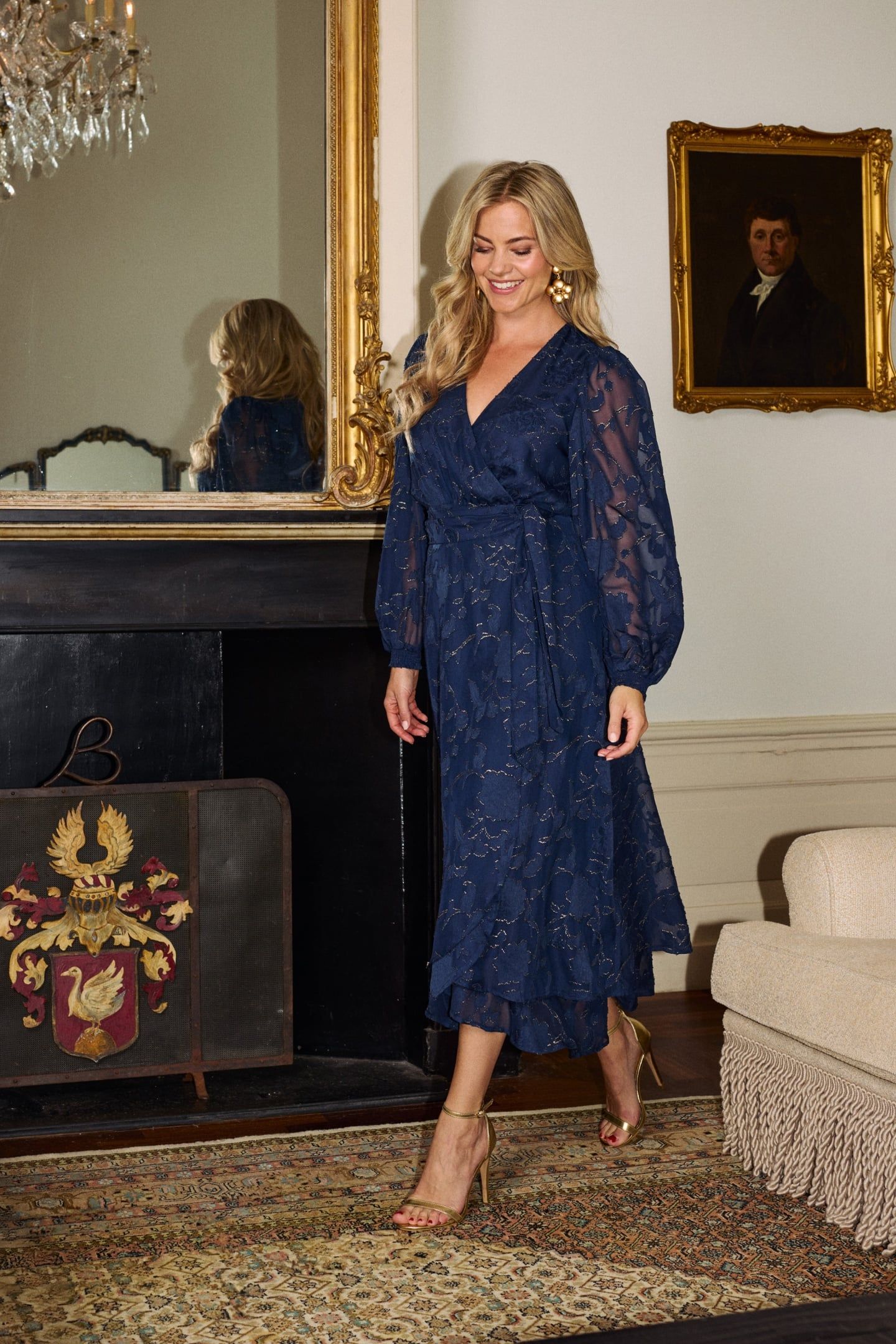 BLOSSOM DRESS DEEP BLUE 1