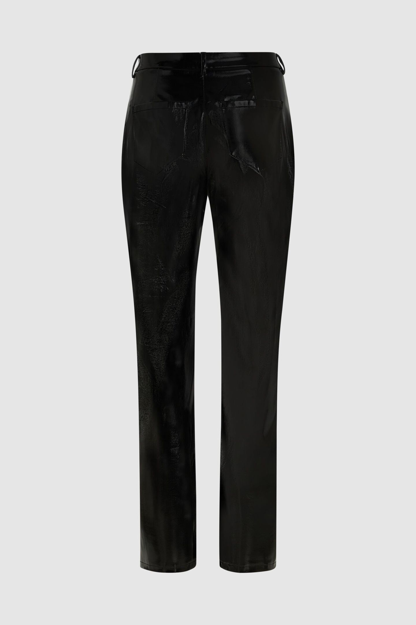 SHINY VINYL PANTS BLACK 2