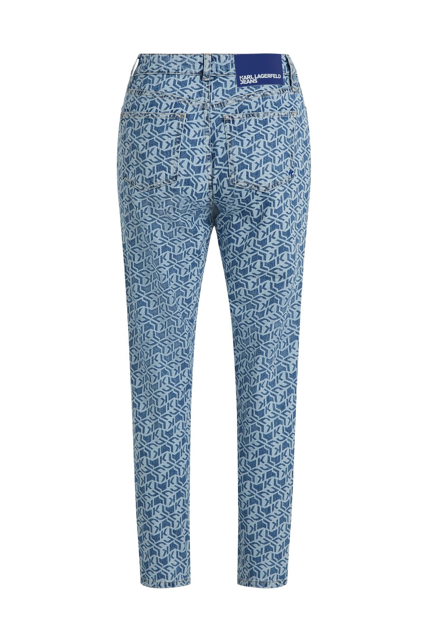 KLJ MOM AOP DENIM MONOGRAM BLUE 5