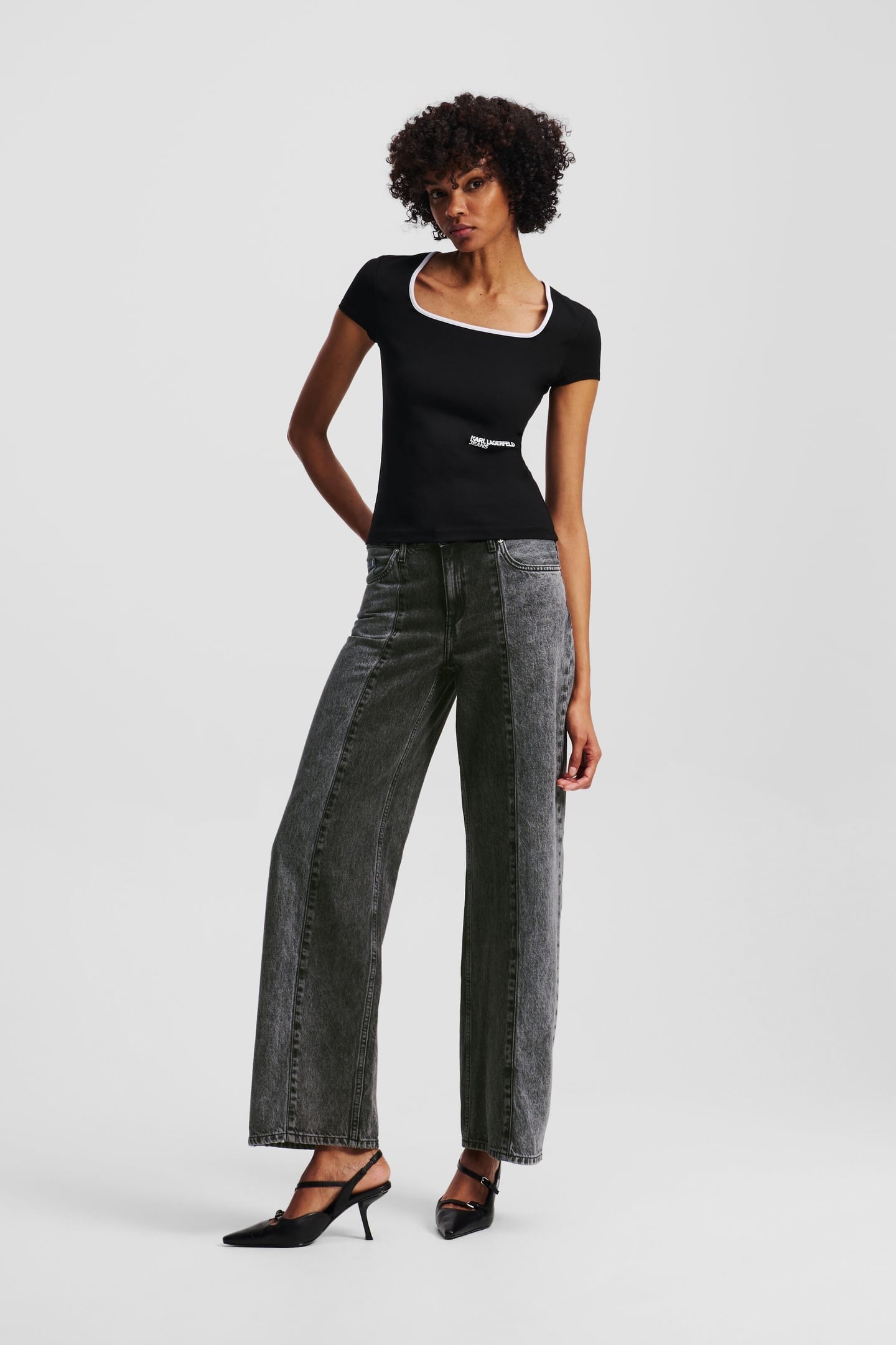 KLJ MR RELAXED BLOCKED DENIM WASHED BLACK BLOCKED 2