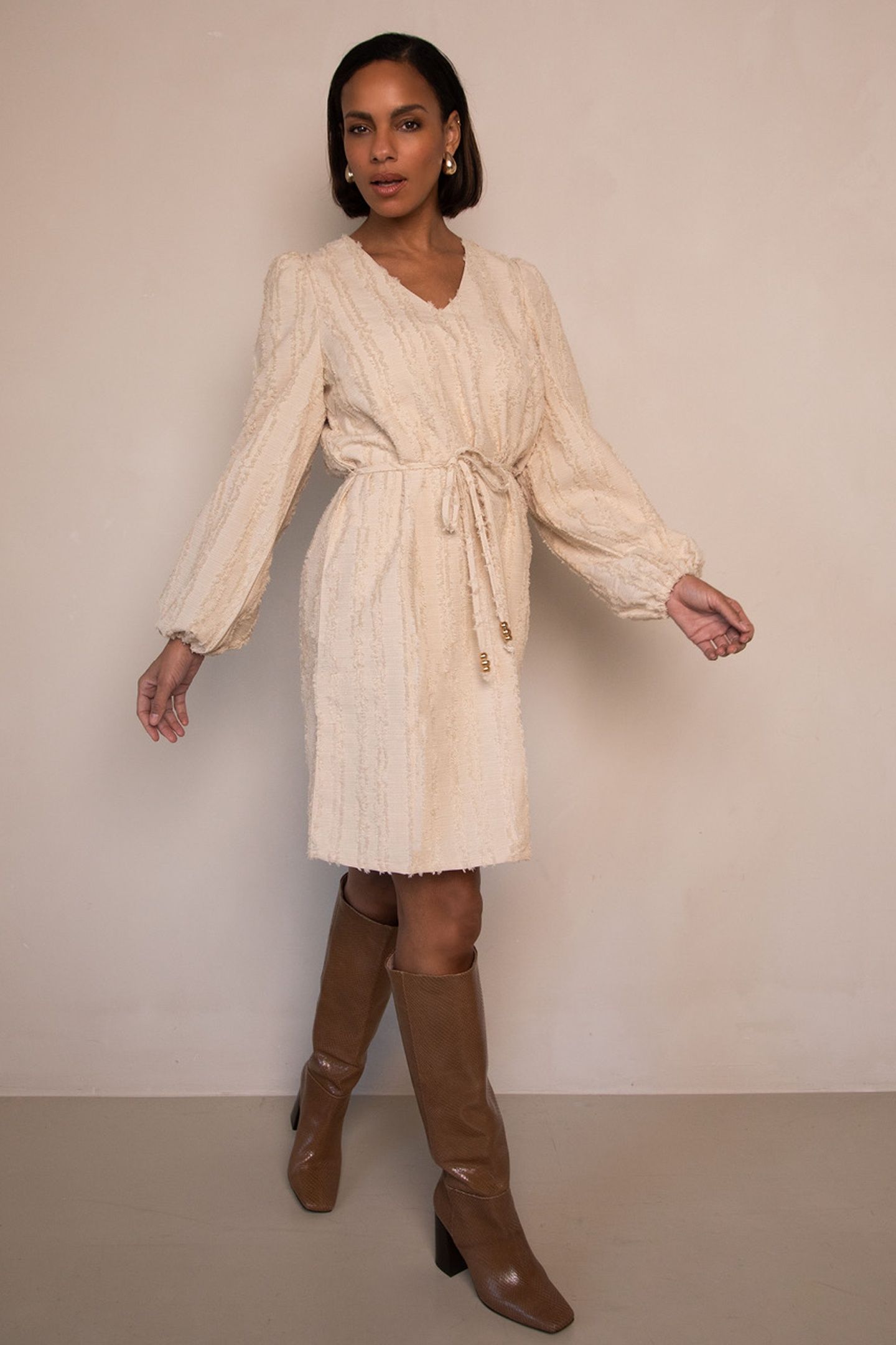 DION DRESS SAND SHELL 1
