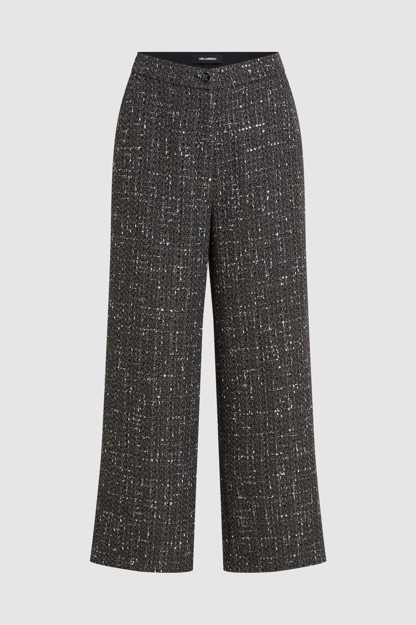 BOUCLE WIDE LEG PANTS GREY BOUCLE 1