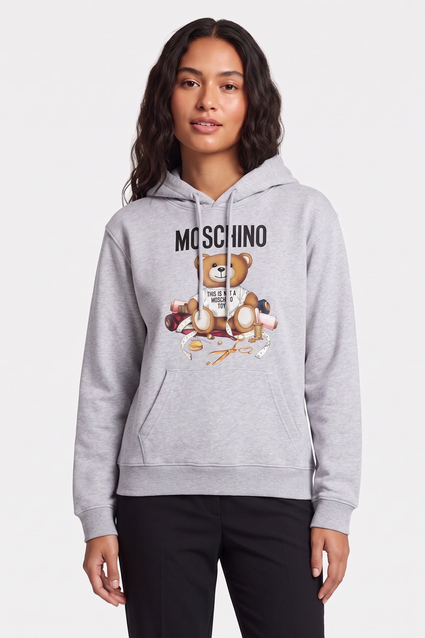 TAILOR TEDDY BEAR HOODIE GREY 1