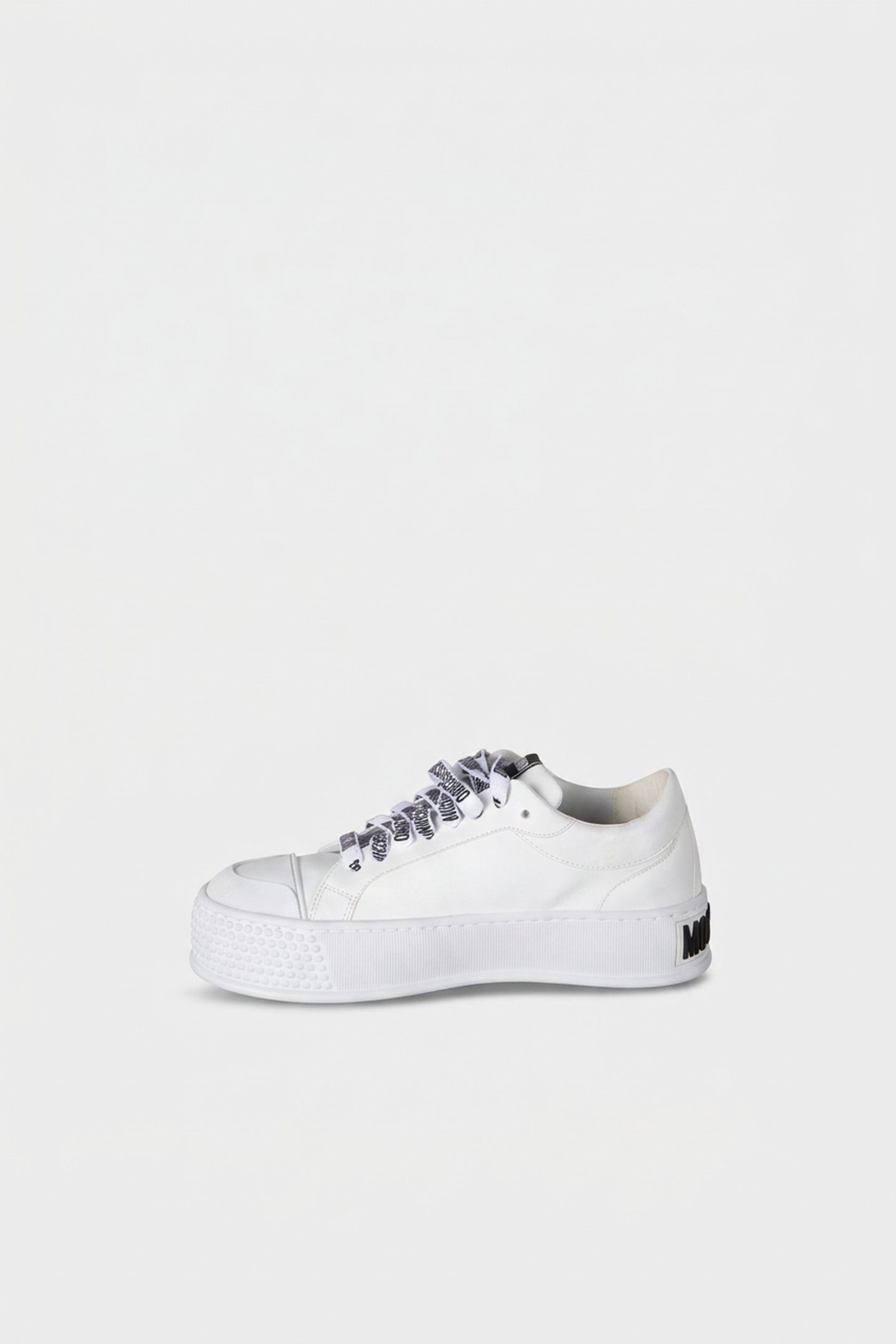FAUX-LEATHER SNEAKERS WHITE 2