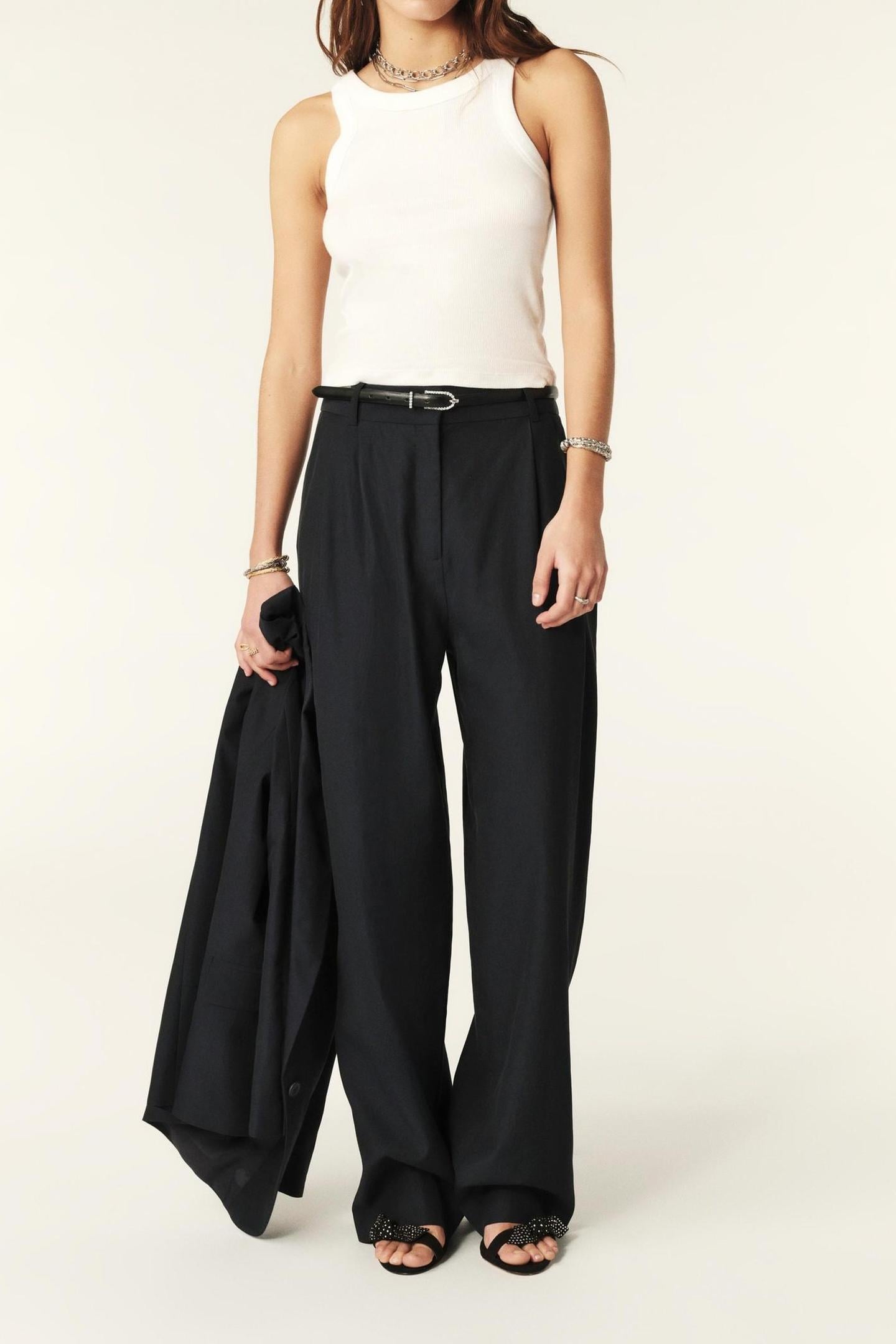 STRAIGHT TROUSERS MARINE 1