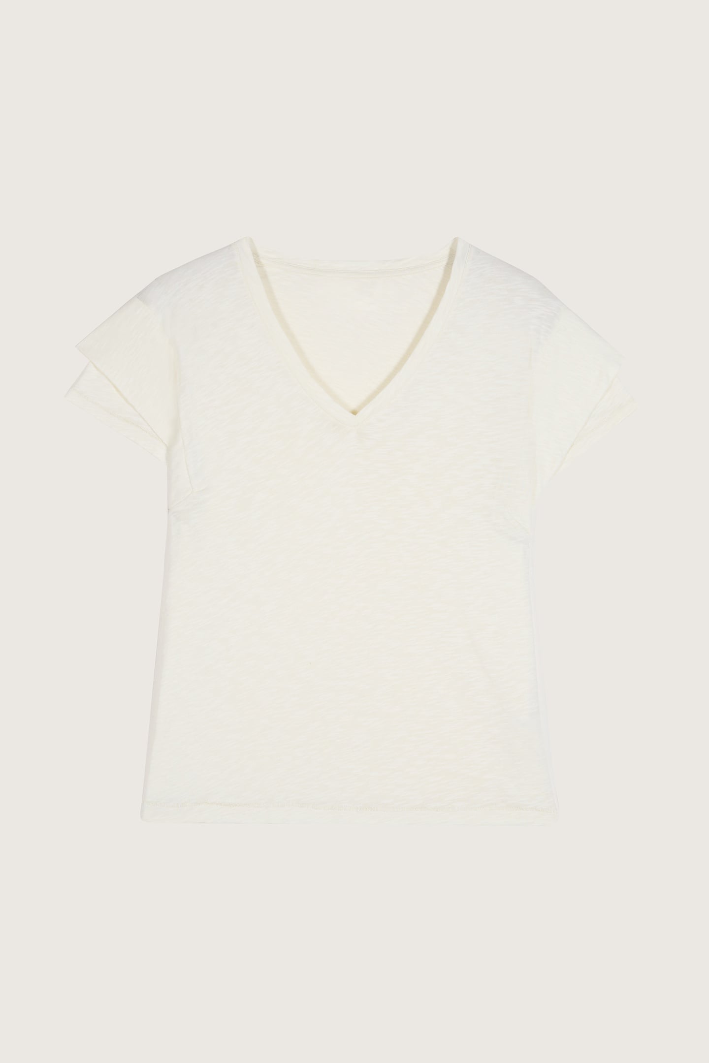 SHORT SLEEVES TEE ECRU 2