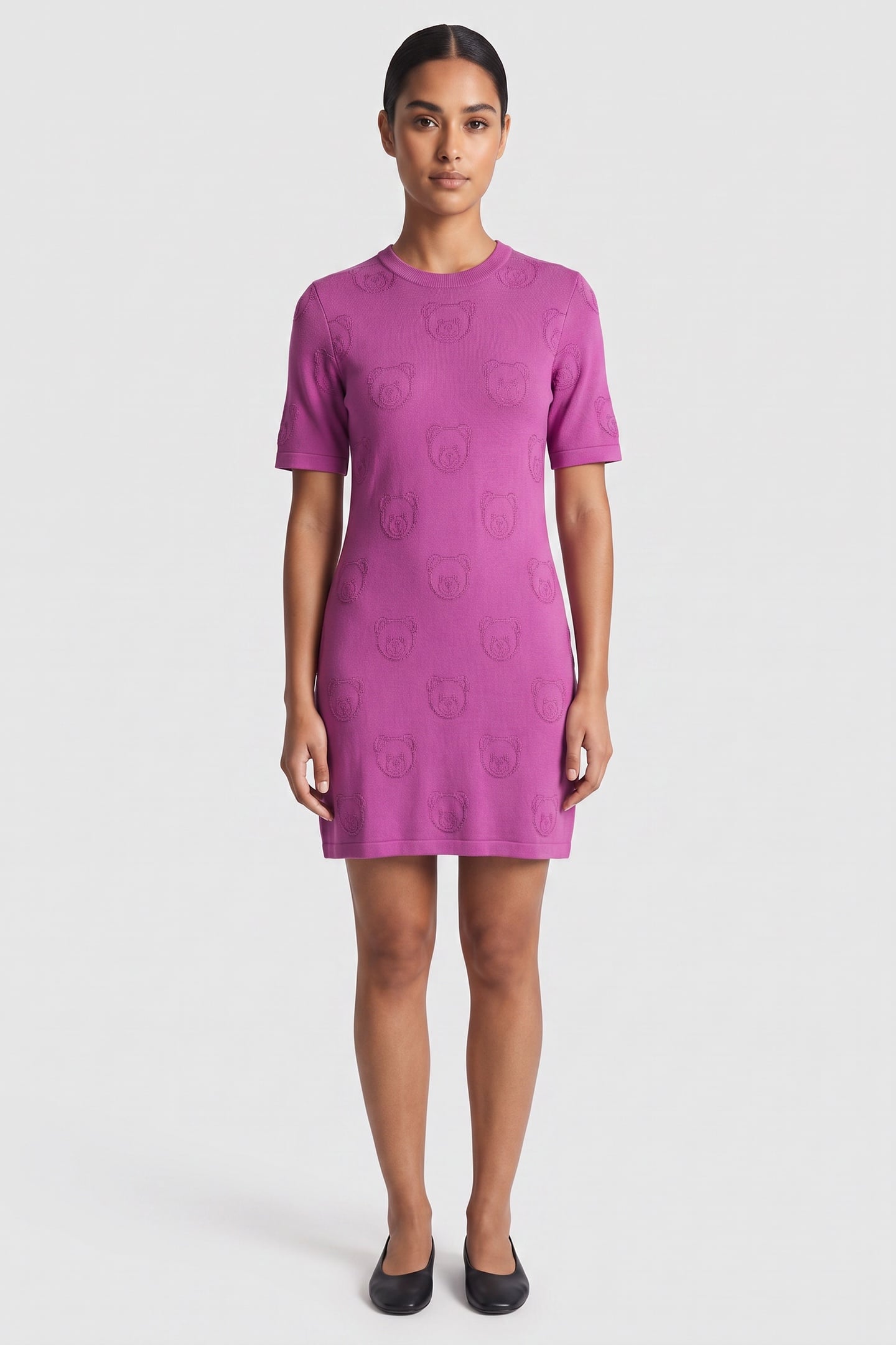 KNIT DRESS PURPLE 1