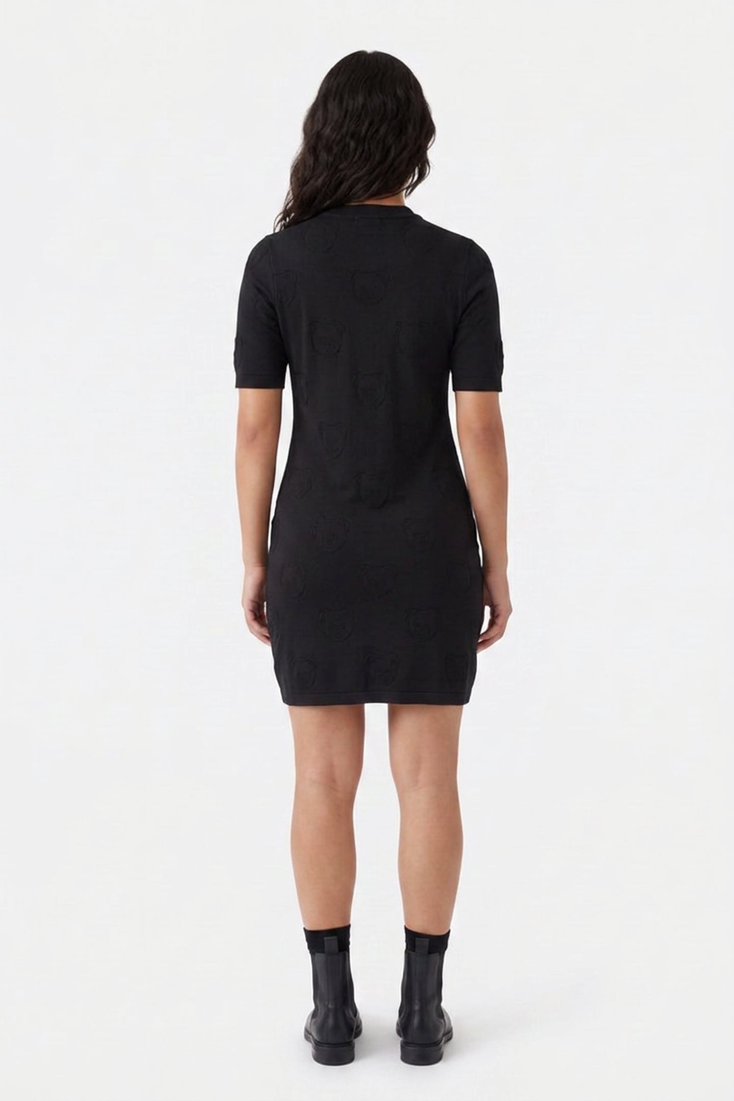 KNIT DRESS BLACK 2