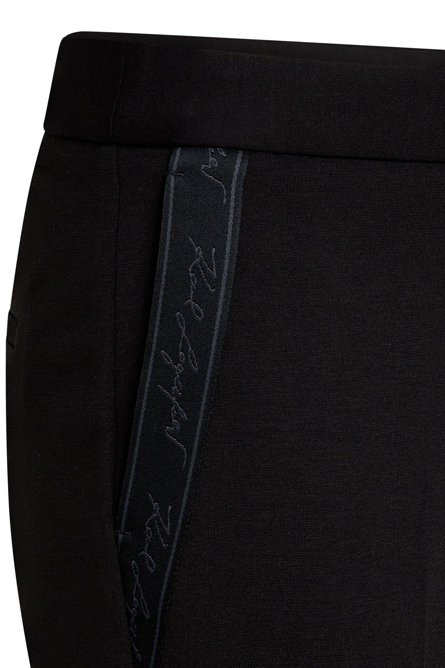 PUNTO PANTS WITH SLITS BLACK 3