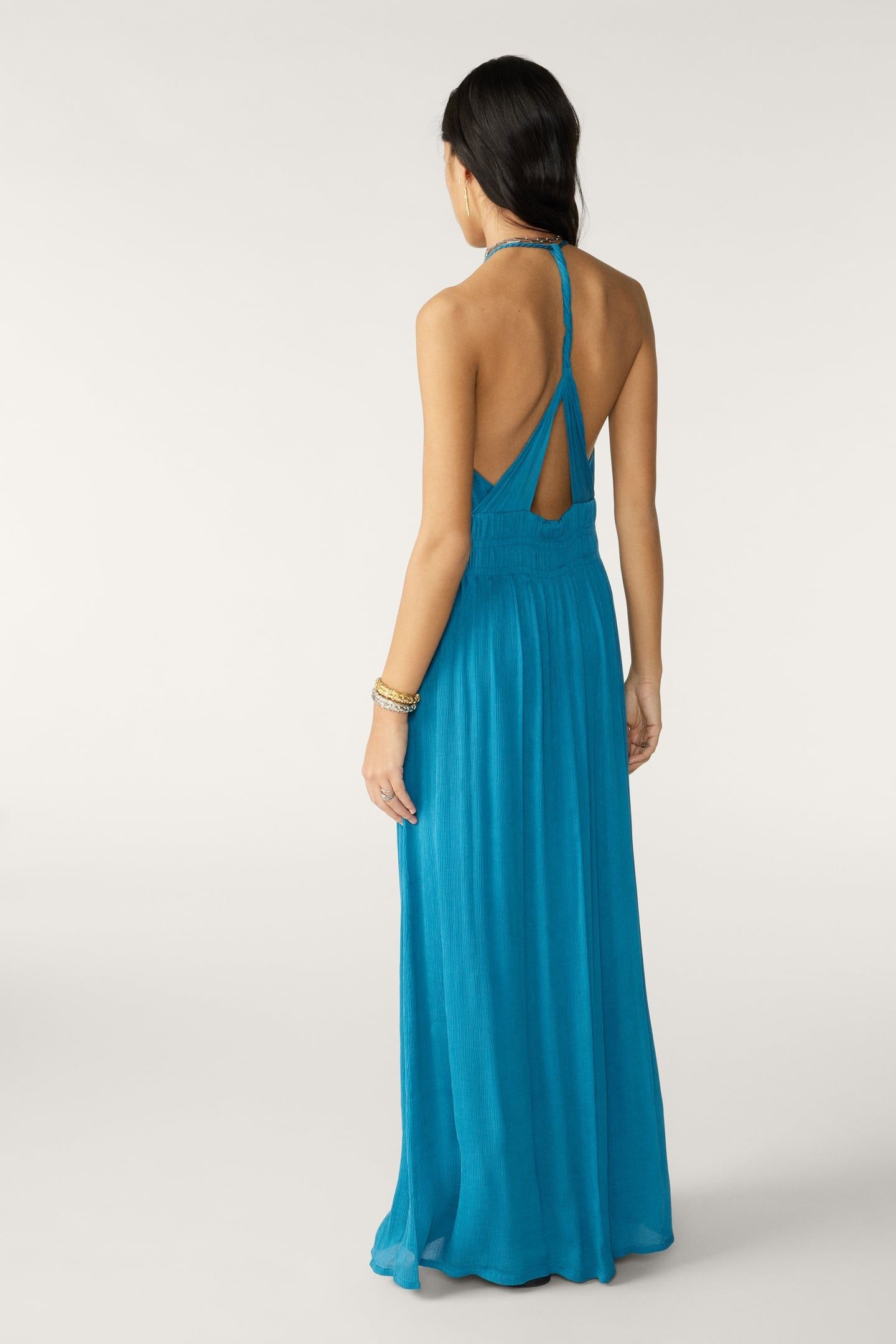 LONG DRESS TURQUOISE 2