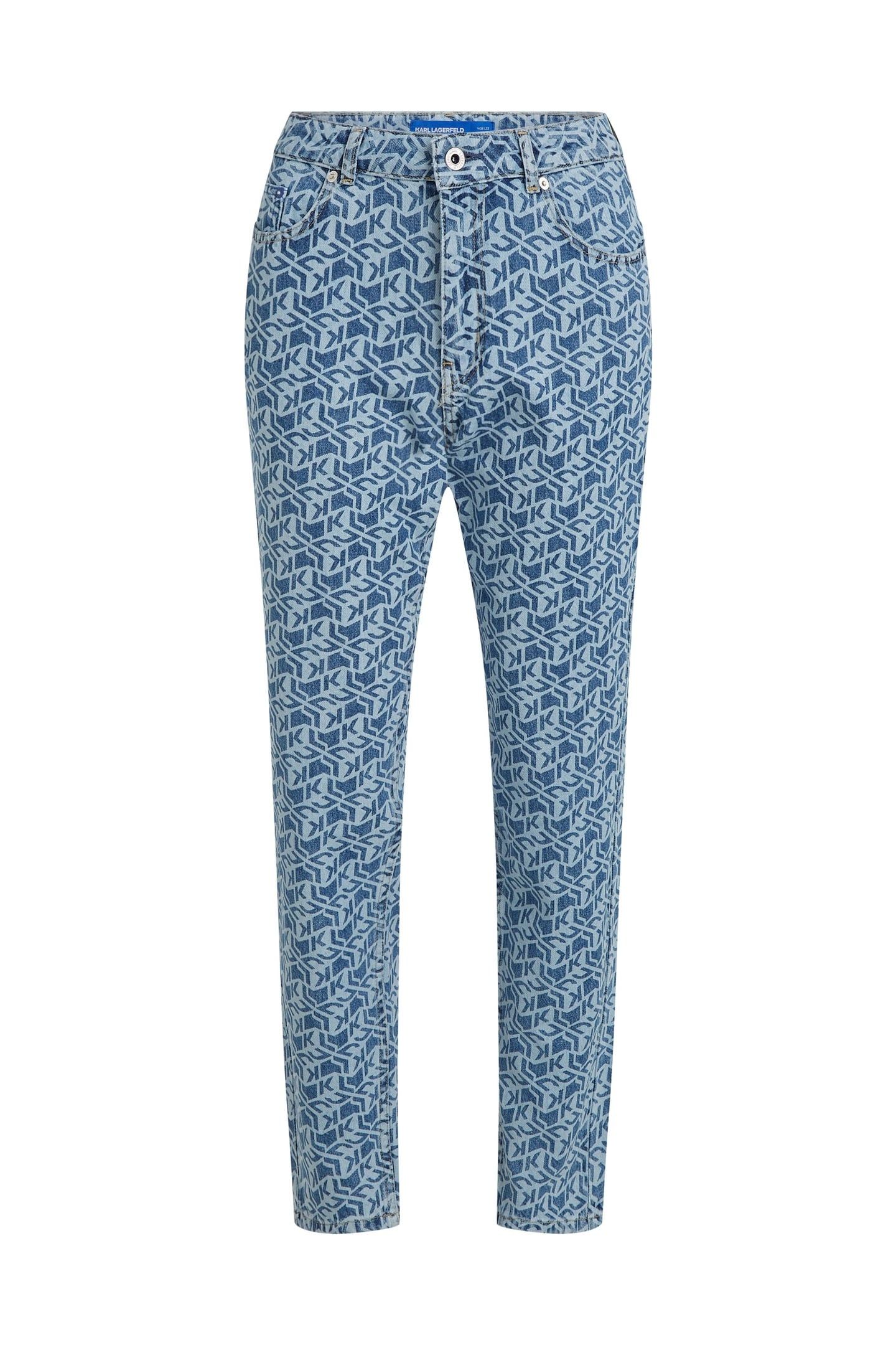 KLJ MOM AOP DENIM MONOGRAM BLUE 4