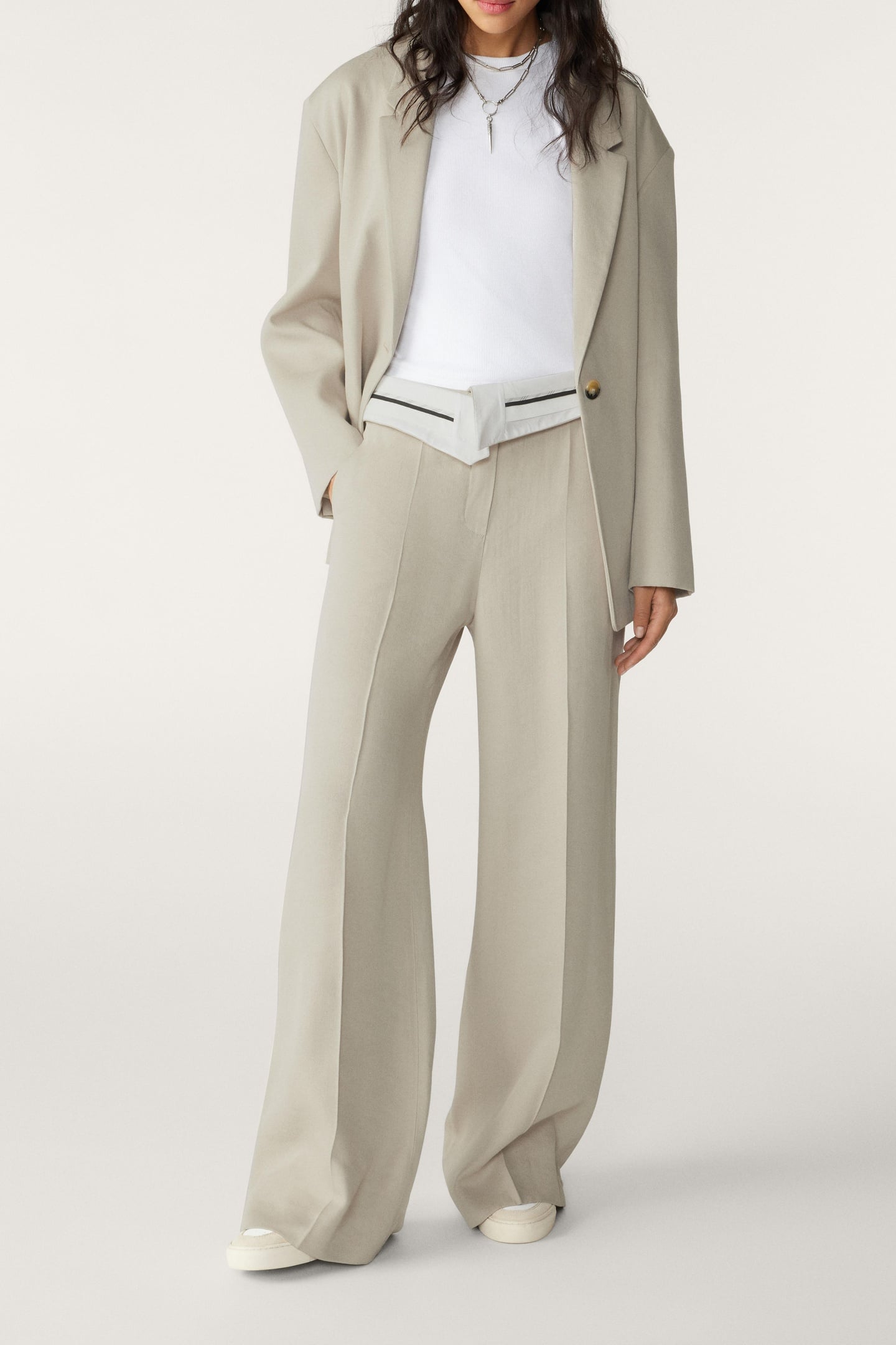 WIDE TROUSERS BEIGE 7
