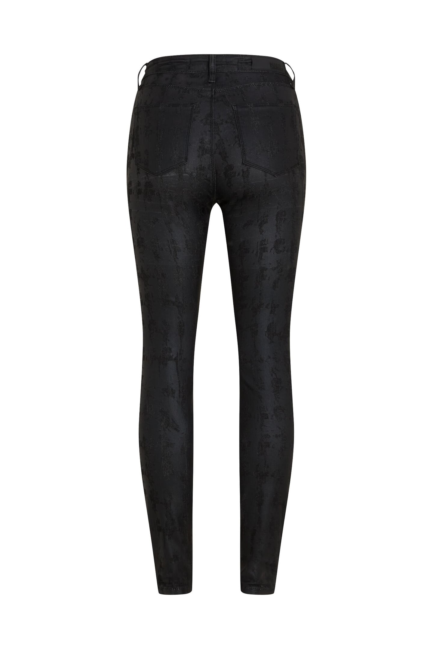 AOP SKINNY DENIM PANTS BLACK COATED KARL HEADS 6
