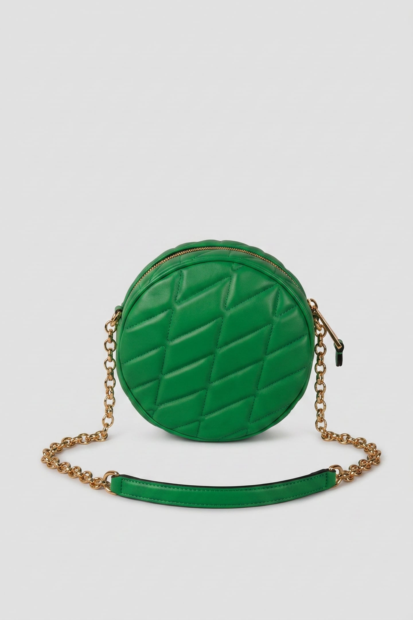 DOUBLE SMILEY® QUILTED ROUND BAG GREEN 3