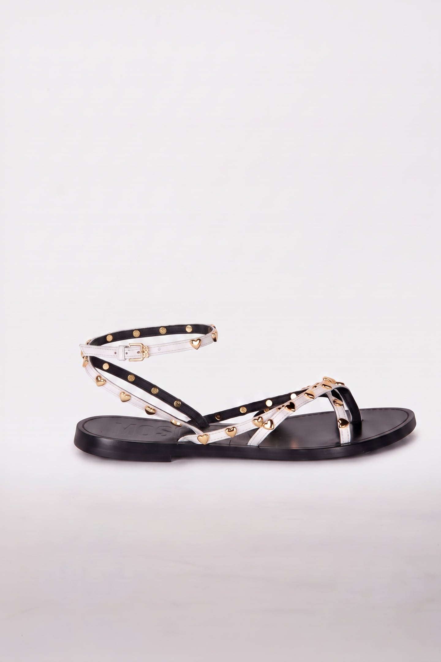 LEATHER SANDALS WHITE 1