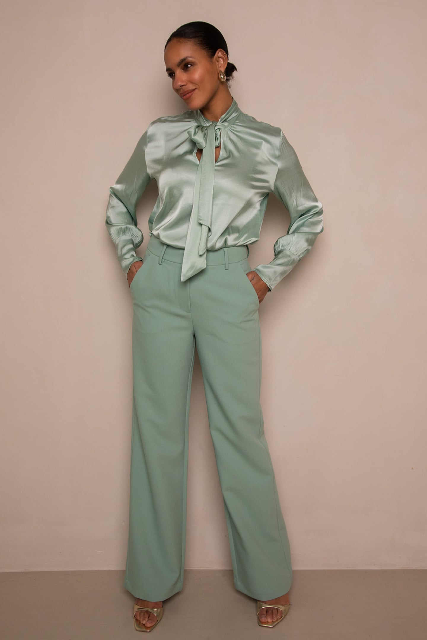 BODILLE BLOUSE JADE GREEN 2