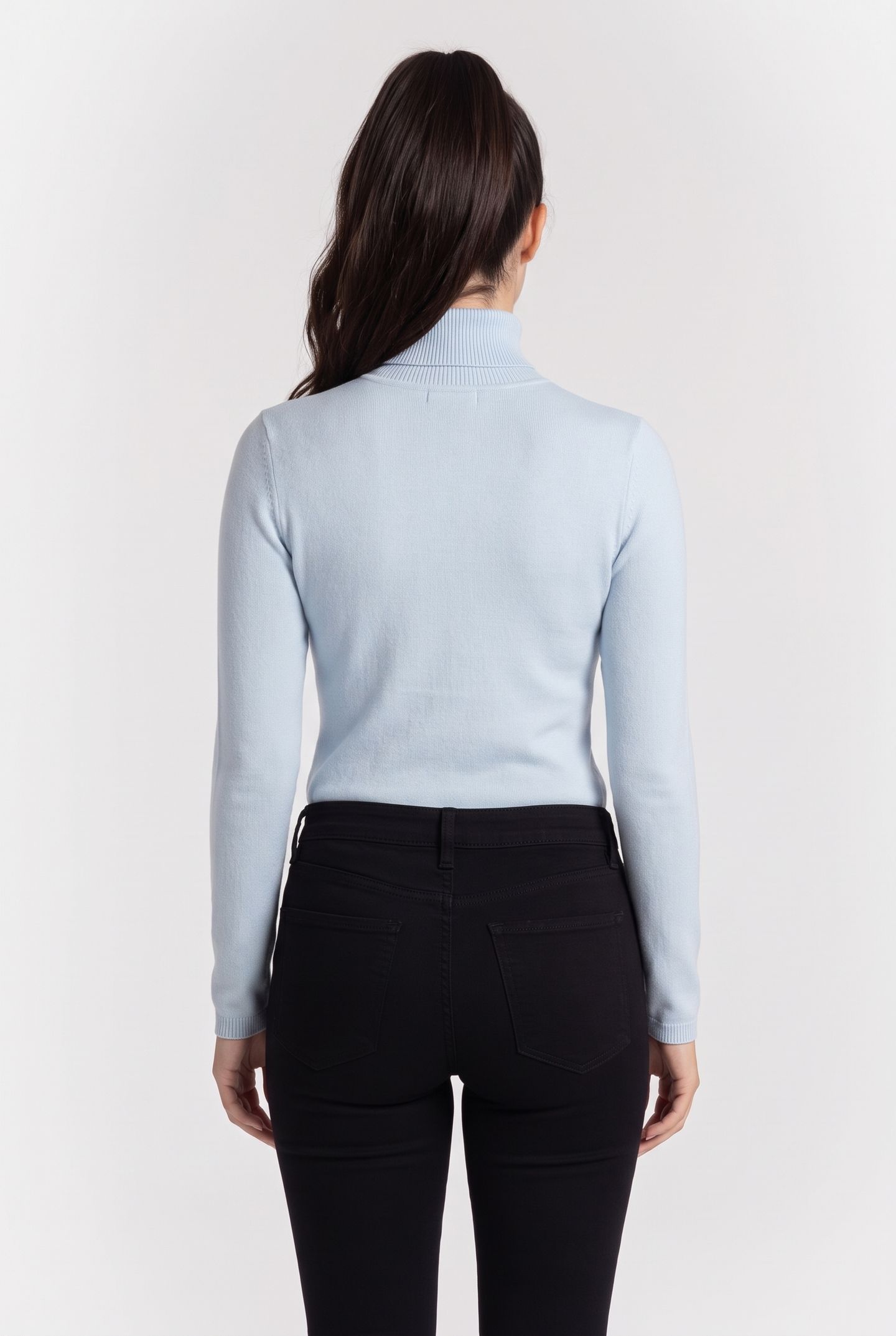 KLJ LIGHTWEIGHT ROLLNECK CELESTIAL BLUE 2