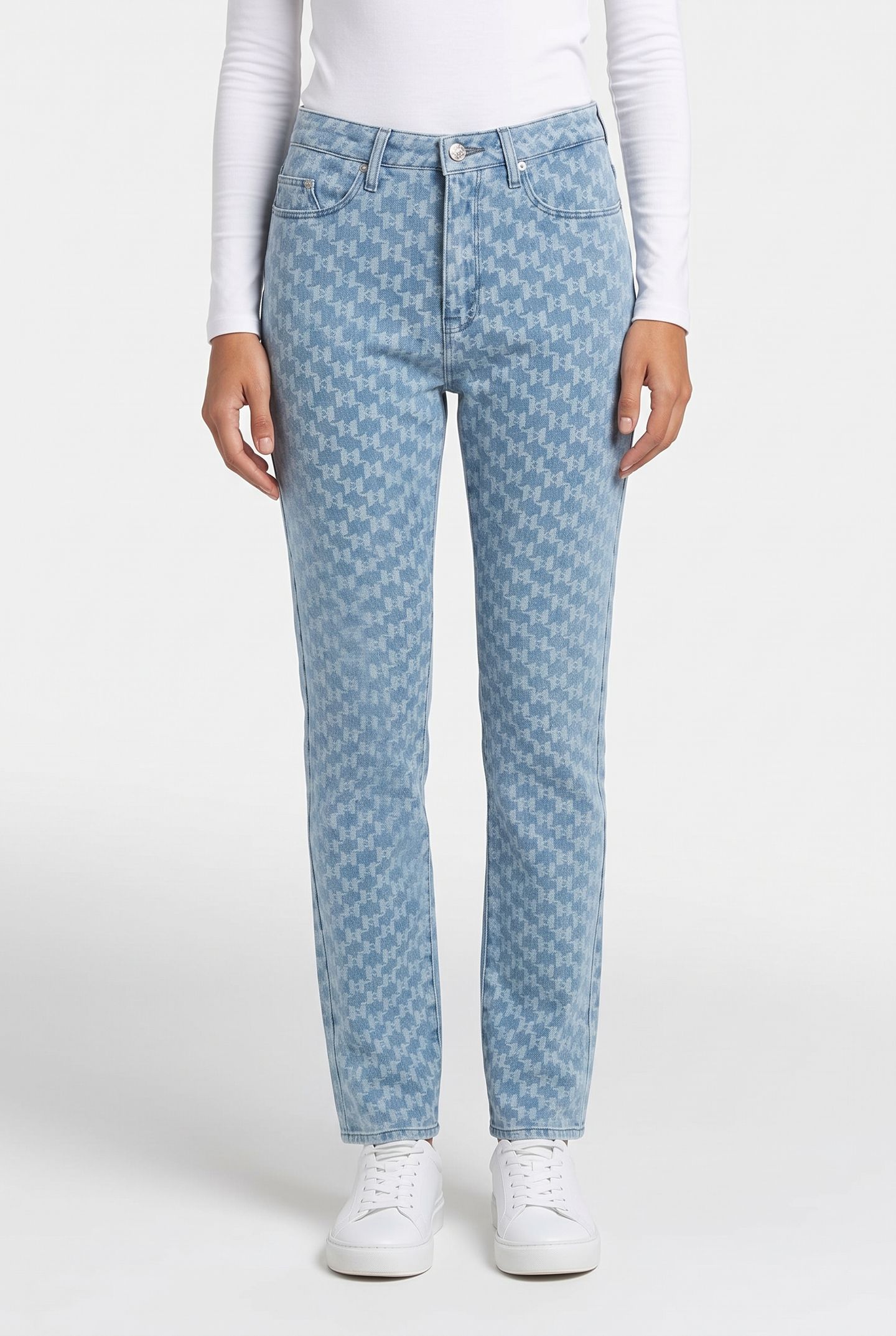 KL JACQUARD DENIM PANTS MONOGRAM DENIM 1