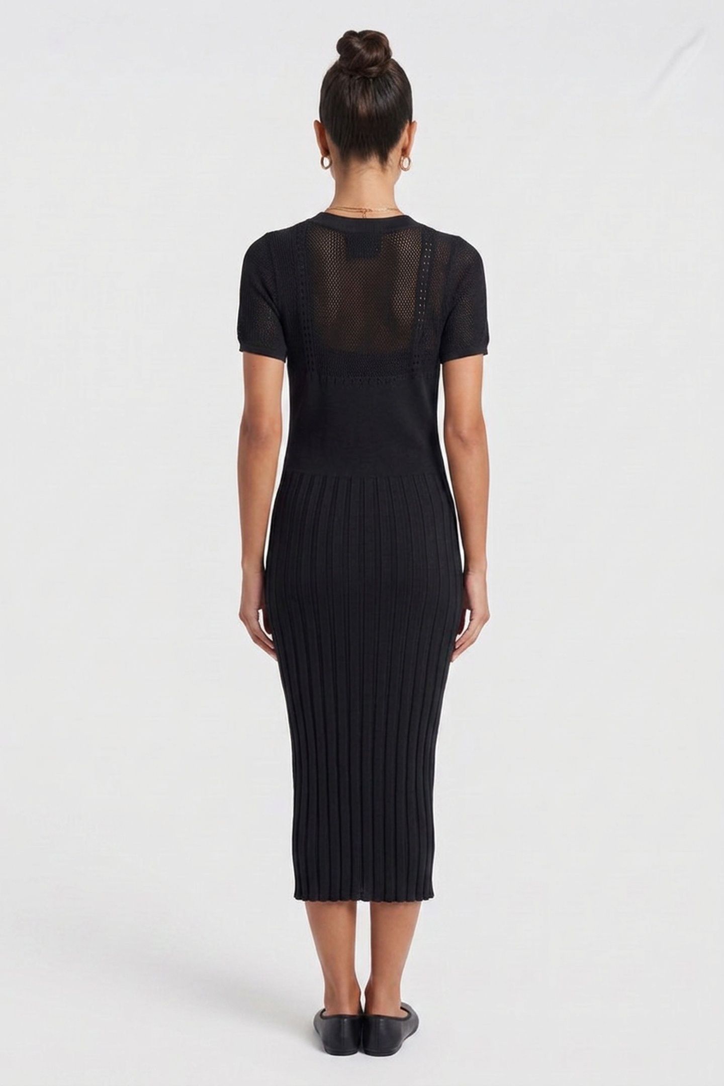 KNIT DRESS BLACK 2