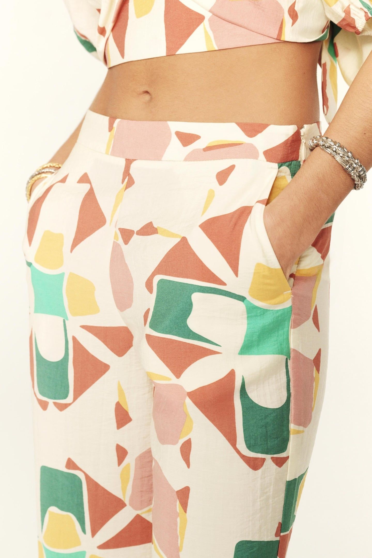 WIDE TROUSERS ECRU 6