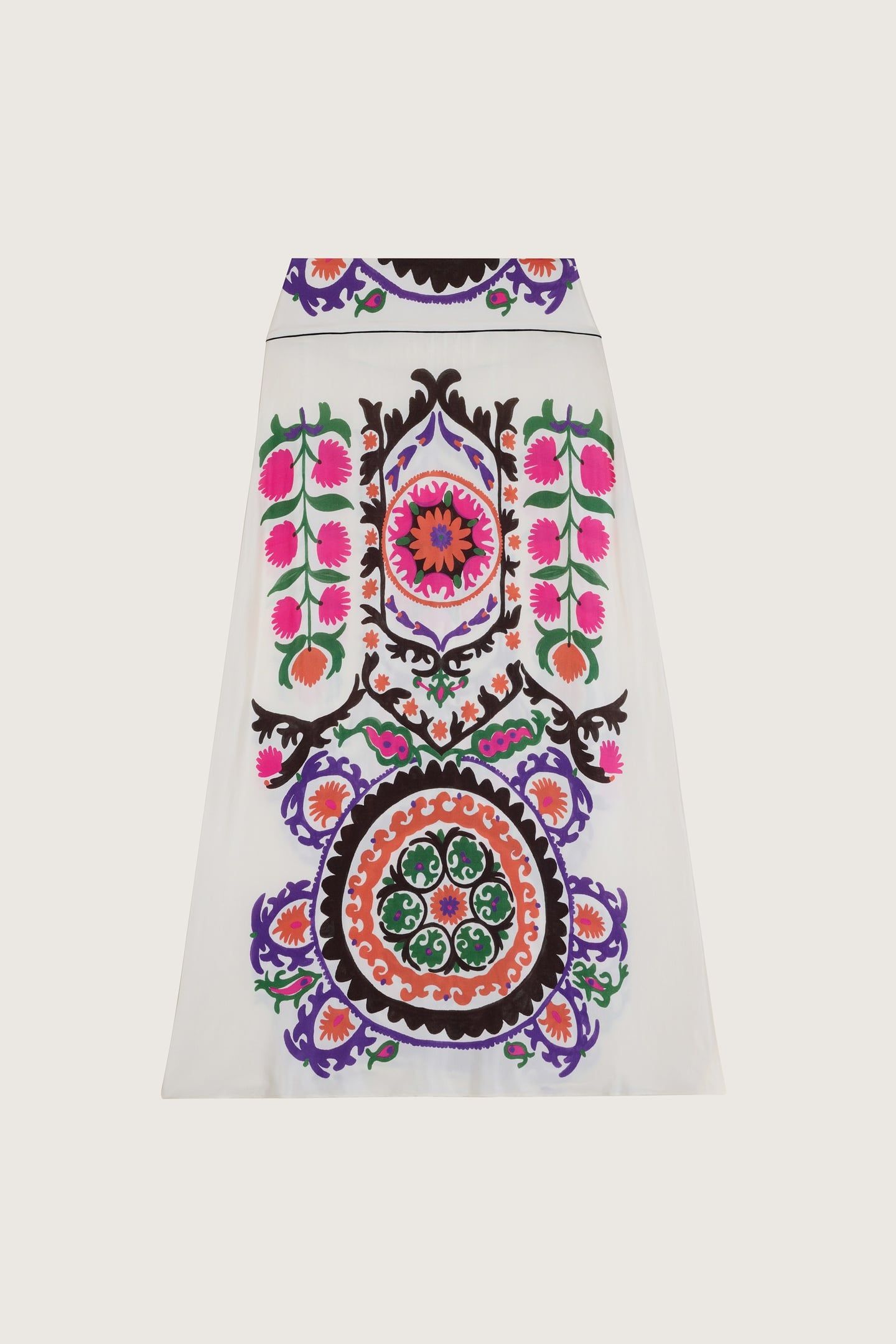 MID-LENGTH SKIRT ECRU 2