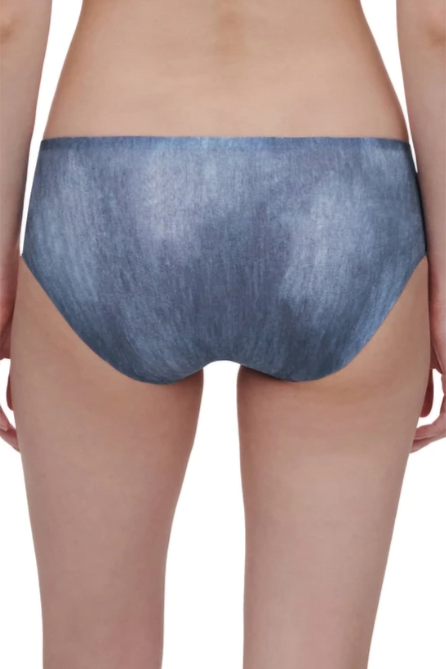 UW BO. THONG BLUE DENIM PRINT 2