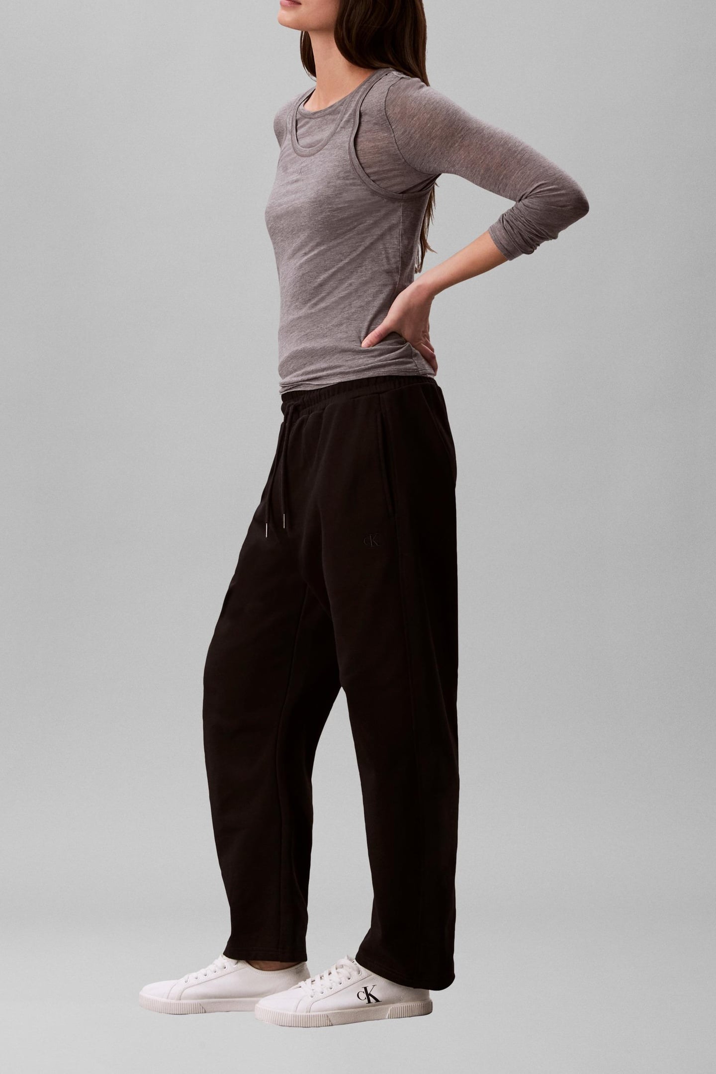MONOGRAM FRENCH TERRY SWEATPANTS BLACK 4