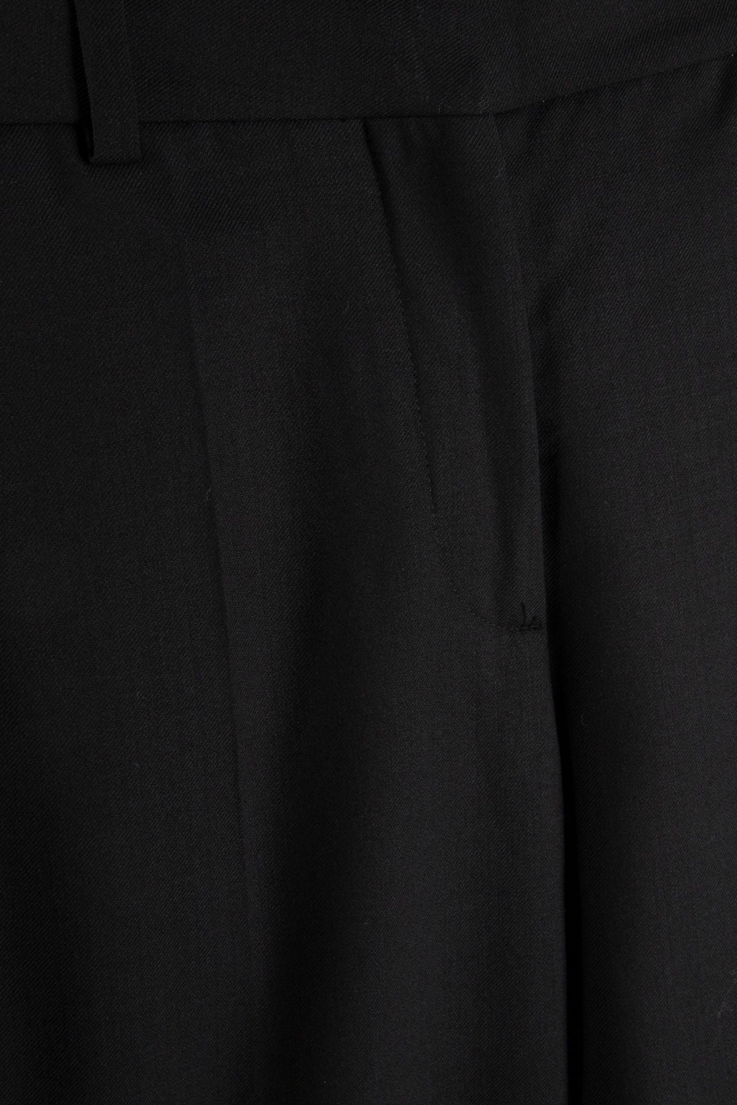 ELMO WOOL TWILL TROUSERS BLACK 5