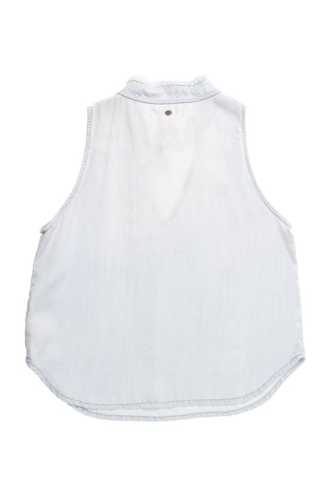 GIRLS SIL TOP STYLISH BLUE 2