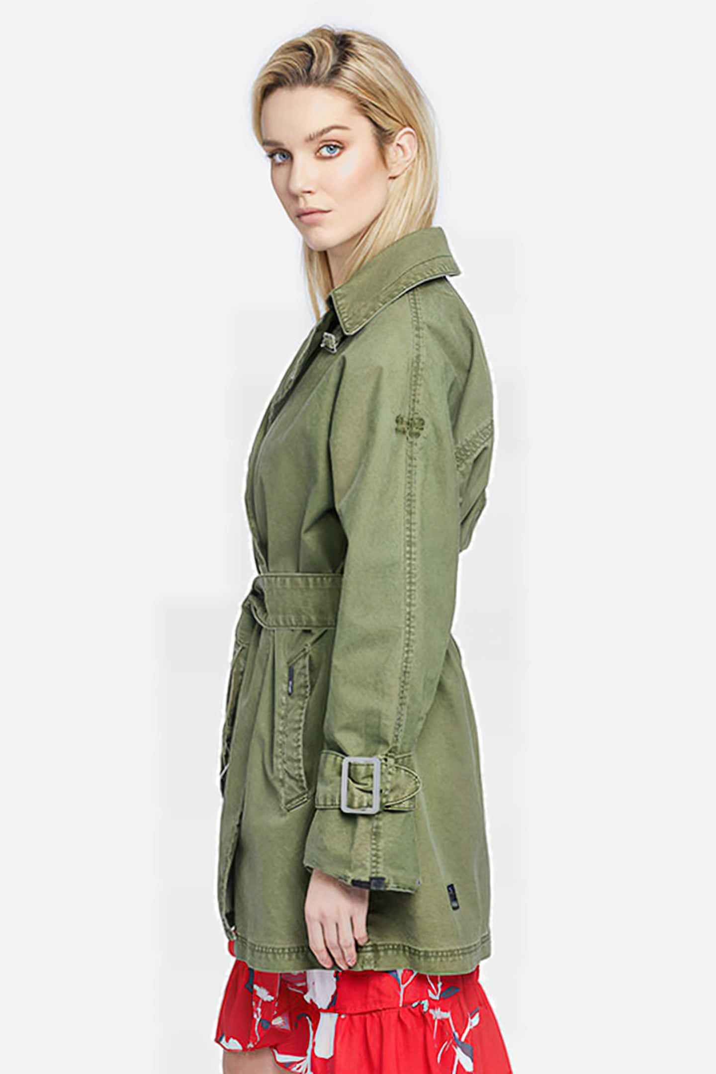 LUCILLE COAT LIGHT OLIVE 6