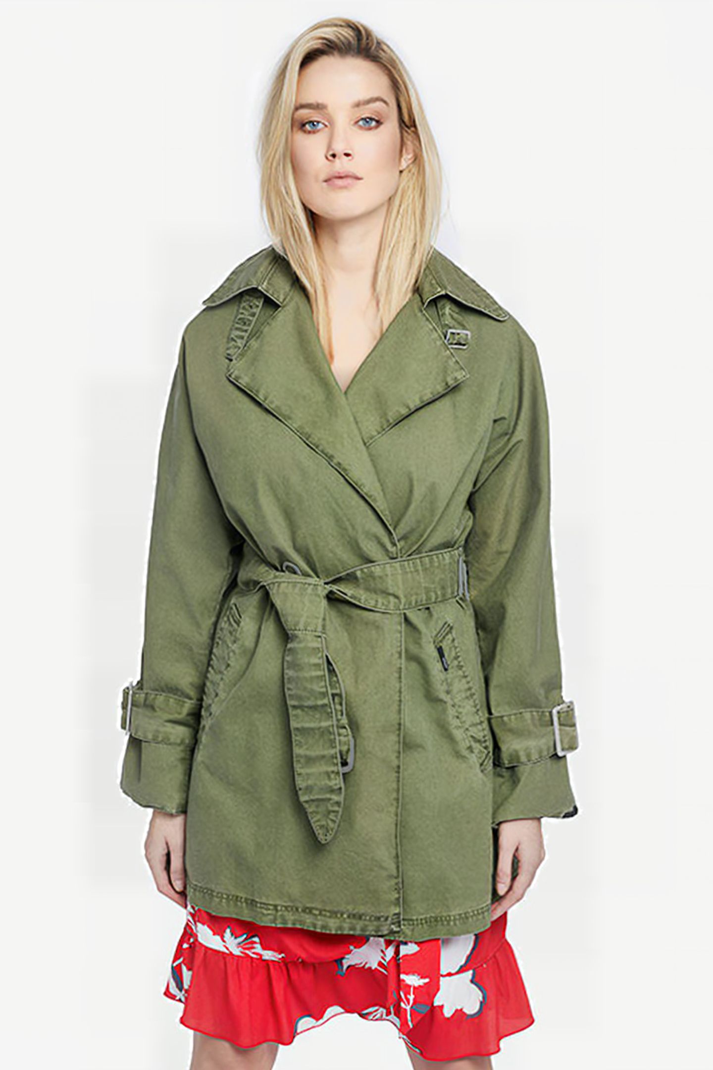 LUCILLE COAT LIGHT OLIVE 7