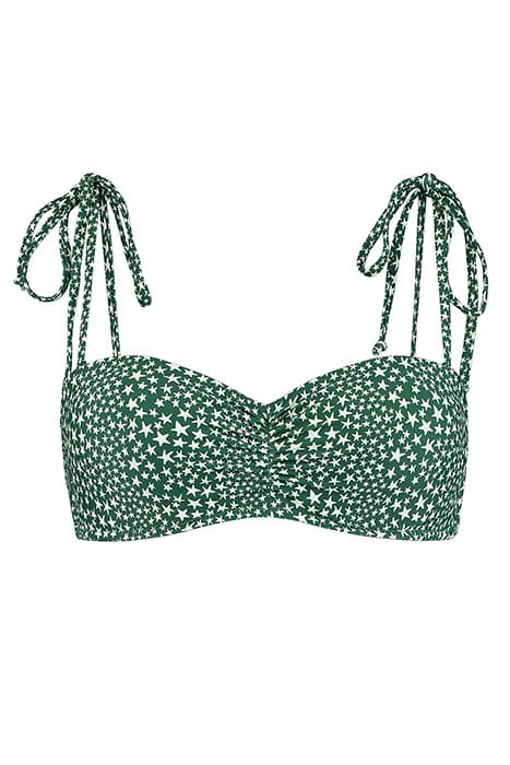TUVALU JULIE WIRED BANDEAU TOP B/C HUNTER GREEN 4