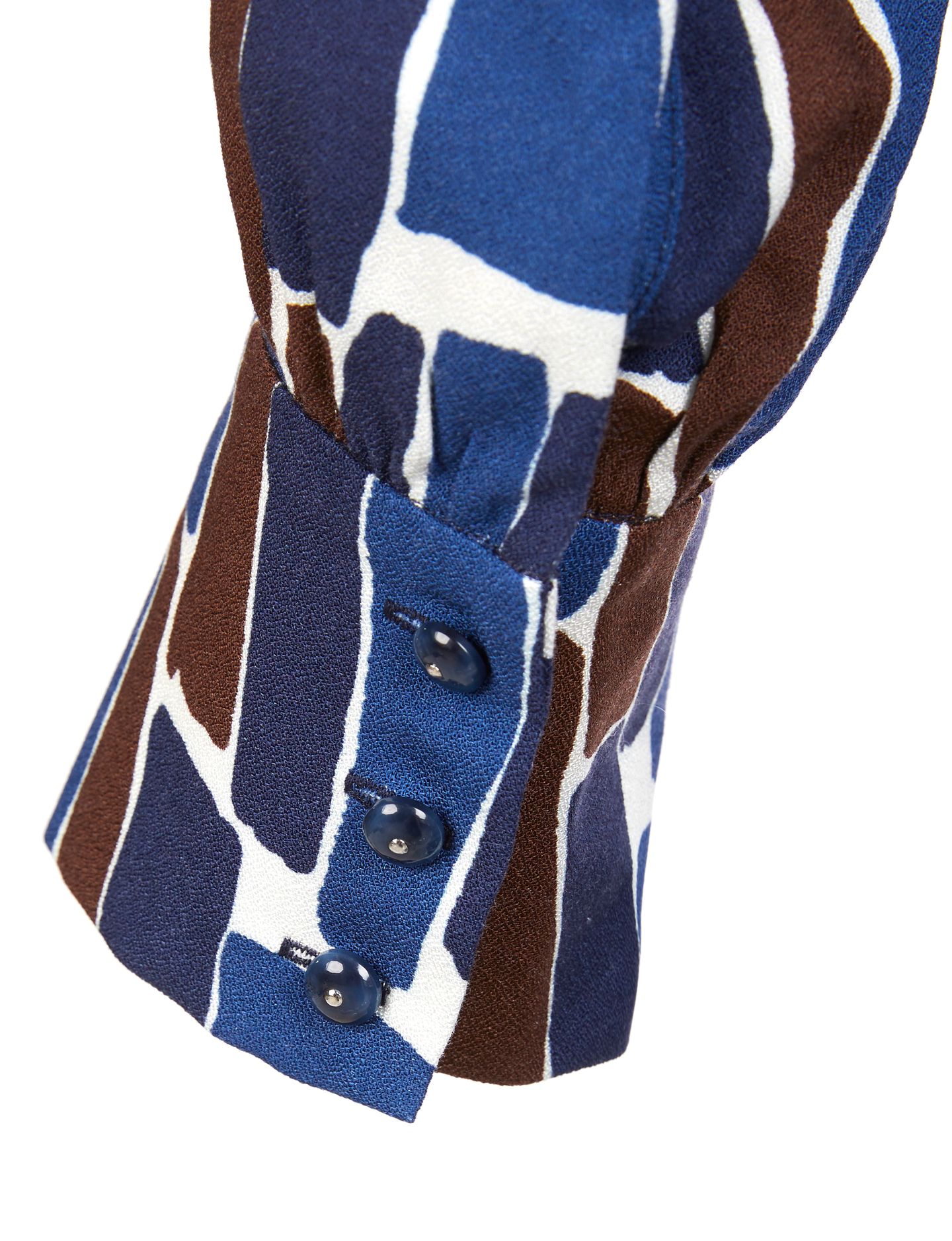 DRESS WITH BIG CUFFS BLUE 2
