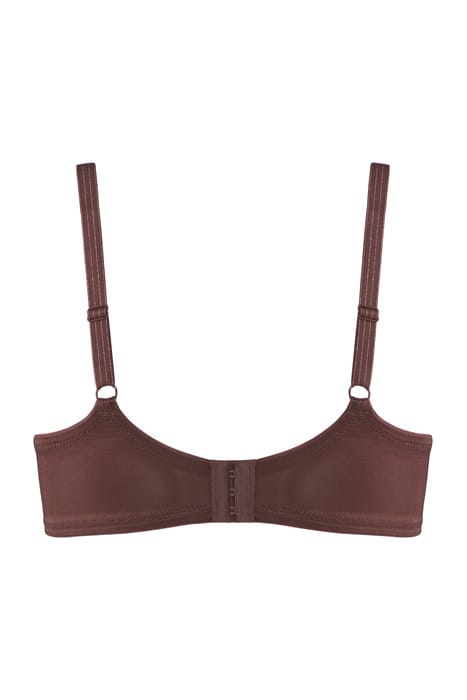 DAME DE PARIS CHESTNUT BROWN WITH GOLDE PLUNGE BRA 2