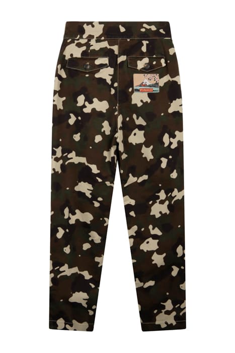 QUIQUOQUA PANTALONE DRILL ST. MULTICOLOUR: GREEN/BROWN 2